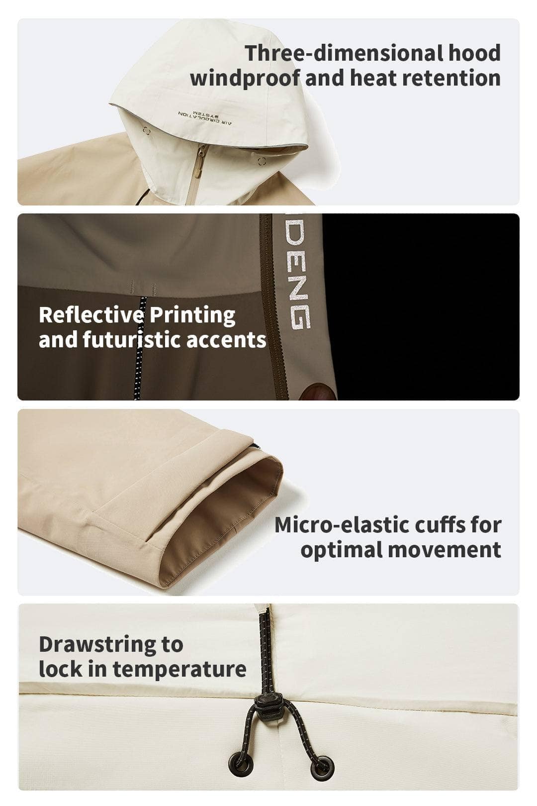 3 in 1 All Weather Goose Down Parka — Explore our 3-in-1 All-Weather Jacket, meticulously crafted to excel in all — view 4; waterproof, windproof