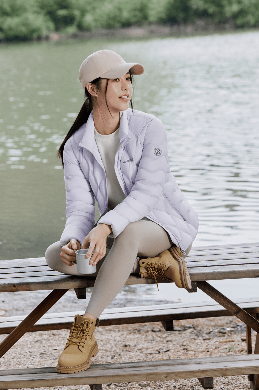 BOSIDENG 2023 Women's Goose Down Ultralight Jacket Jacket 4 / Baby lylac