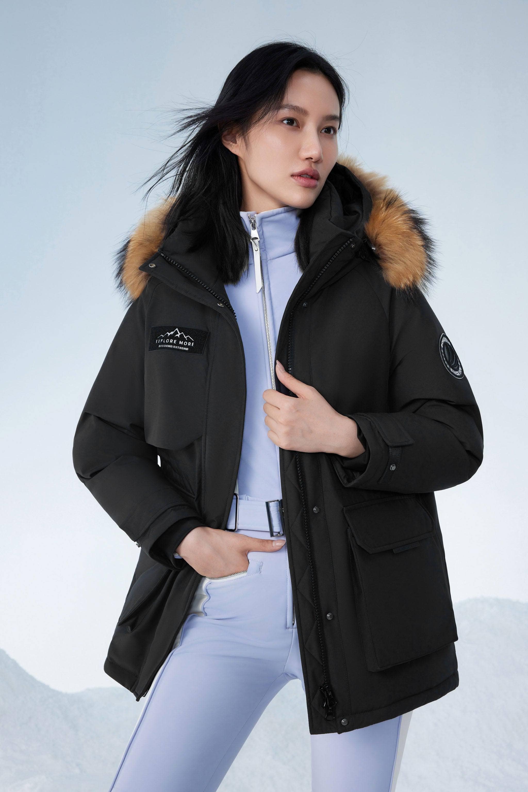 BOSIDENG 2023 Women's Classic Extreme Goose Down Jacket 2312 Jacket 4 / Black