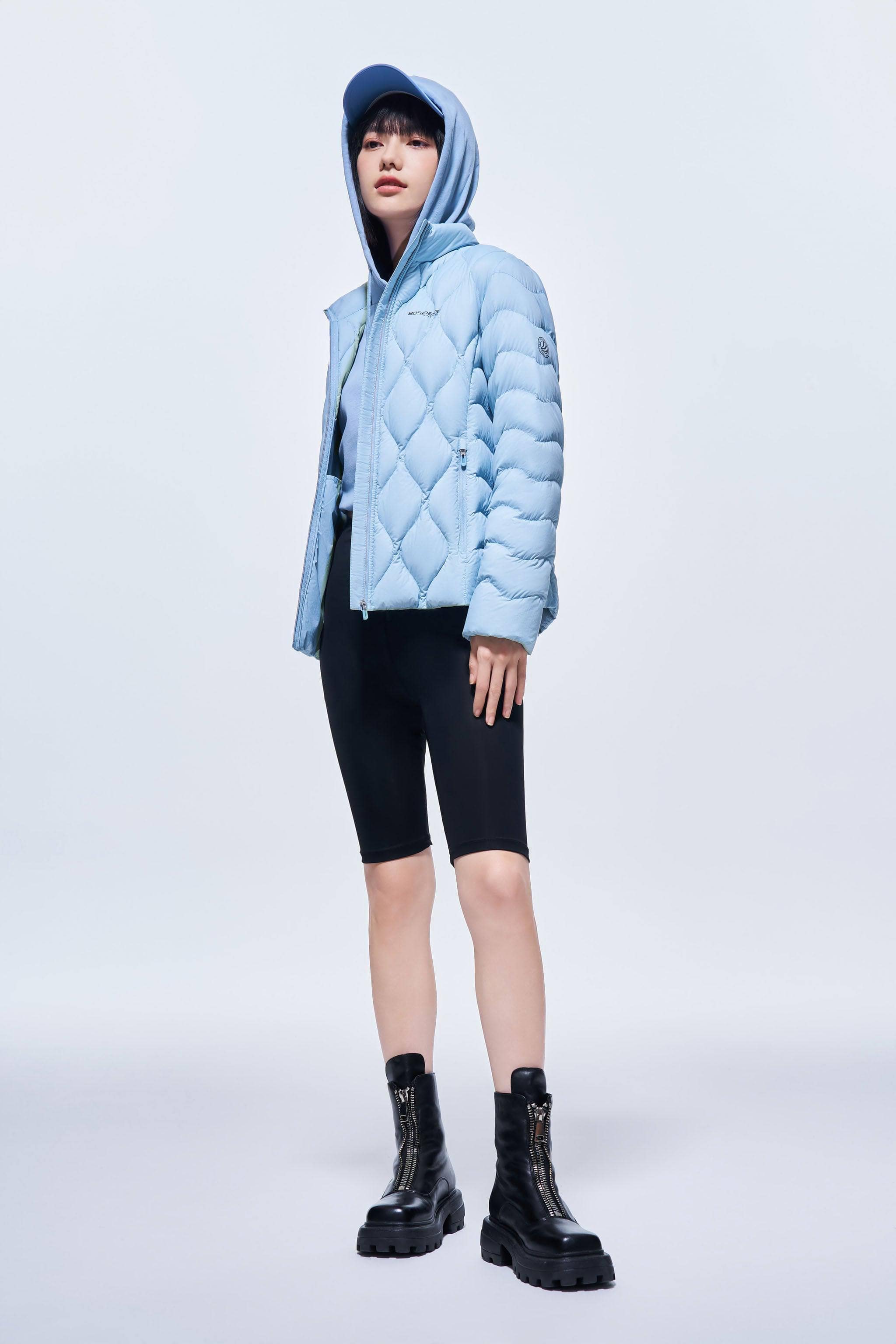 BOSIDENG 2023 Women's Goose Down Ultralight Jacket Jacket 4 / Light Blue Grey