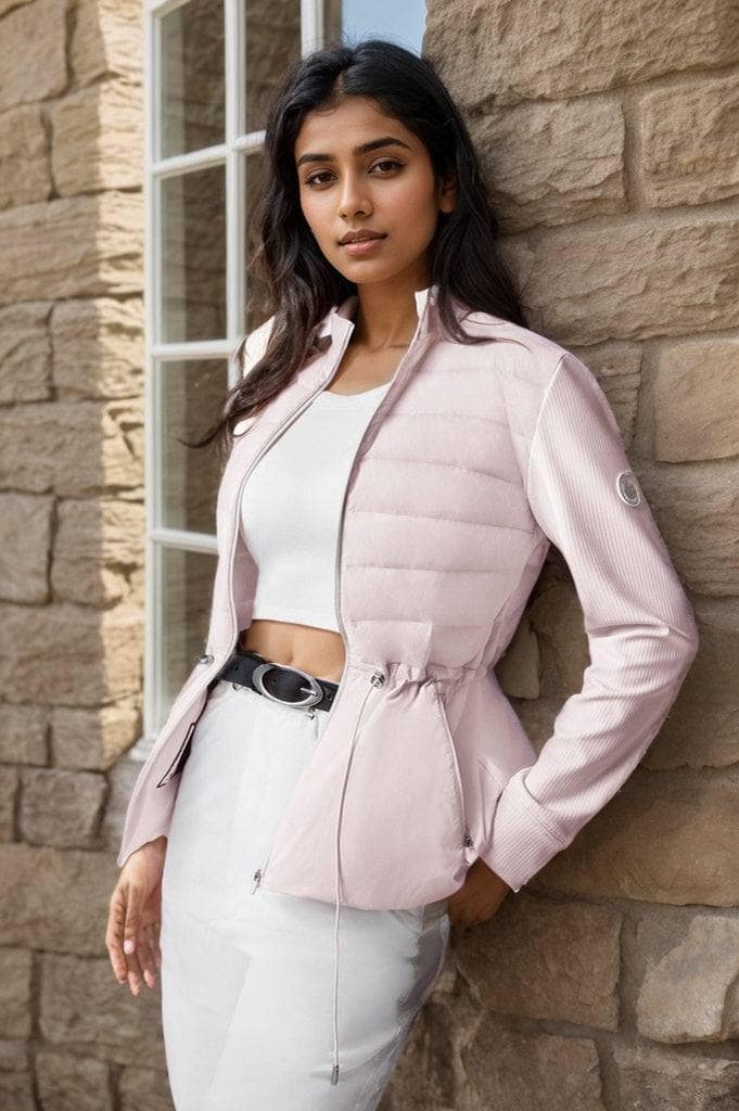 Slim Fit Warm: Women's Lightweight Stretch Goose Down Sweater