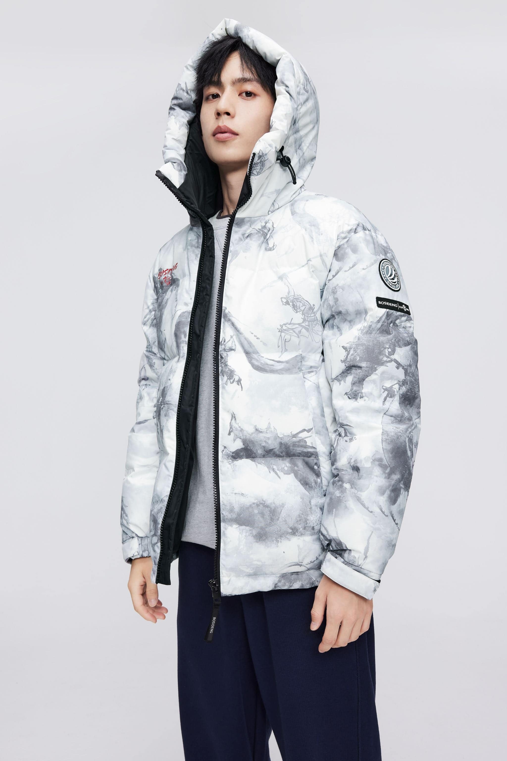 BOSIDENG 2023 Classic Down Jacket with Hood 3330 Jacket