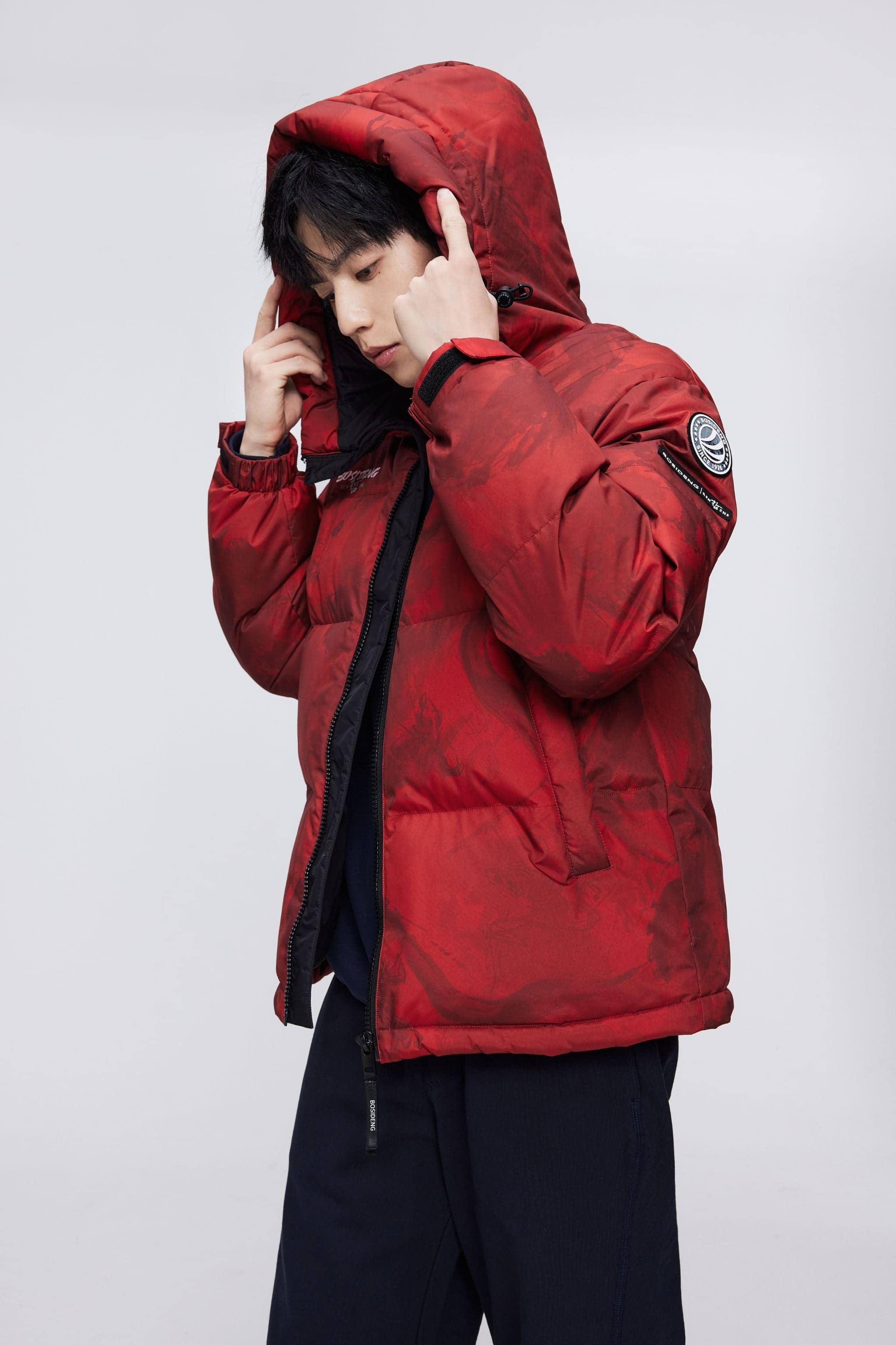 BOSIDENG 2023 Classic Down Jacket with Hood 3330 Jacket