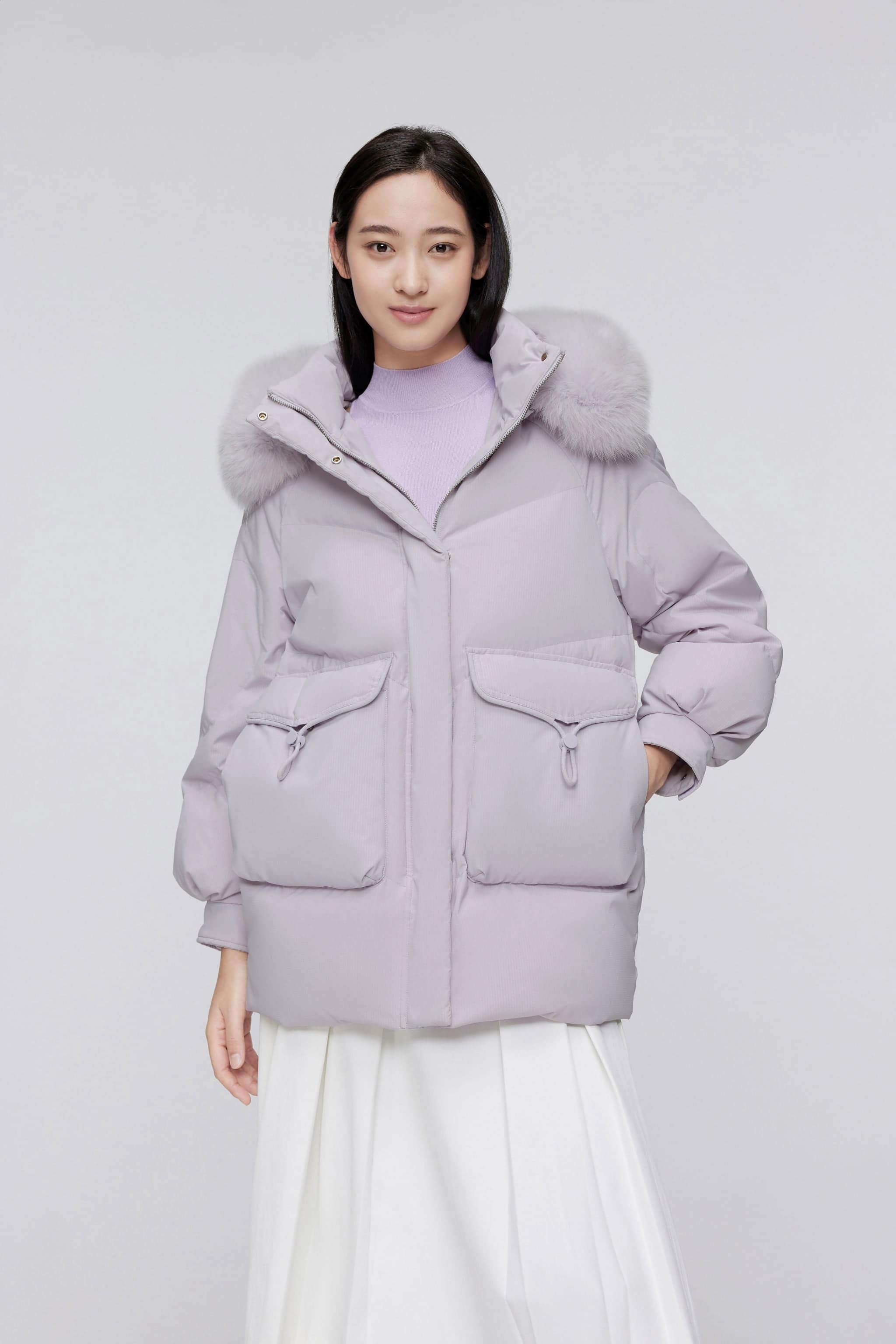 BOSIDENG 2023 Classic Oversized Down Jacket with Fur 5268 Jacket