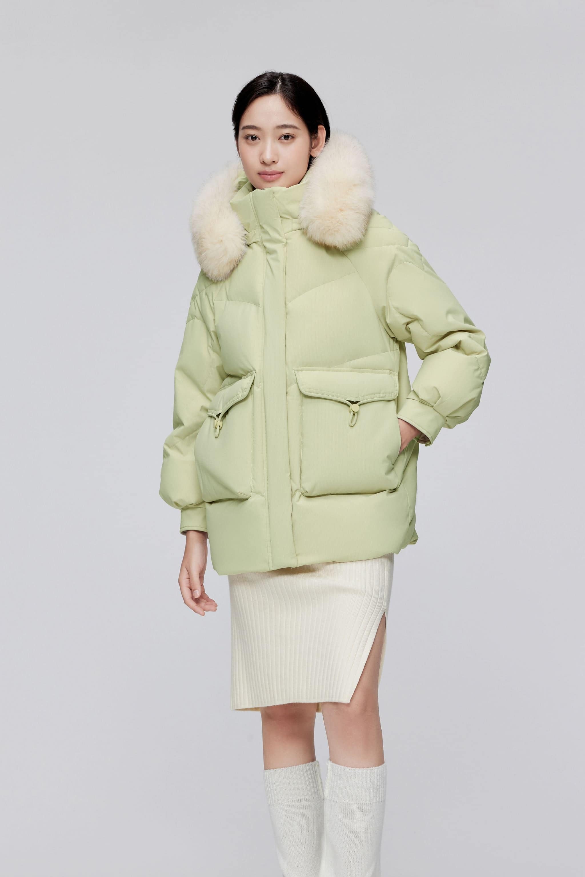 BOSIDENG 2023 Classic Oversized Down Jacket with Fur 5268 Jacket