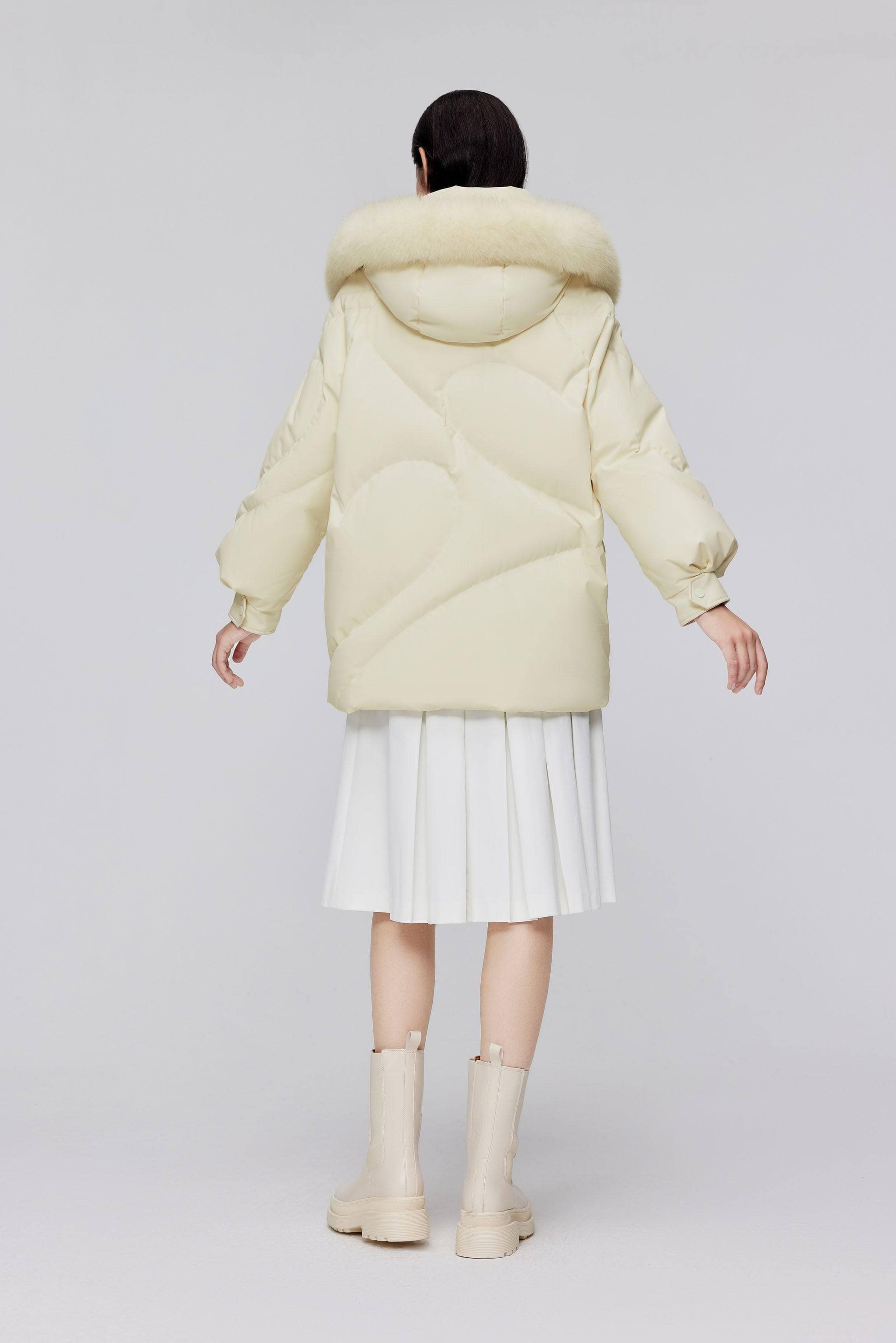 BOSIDENG 2023 Classic Oversized Down Jacket with Fur 5268 Jacket