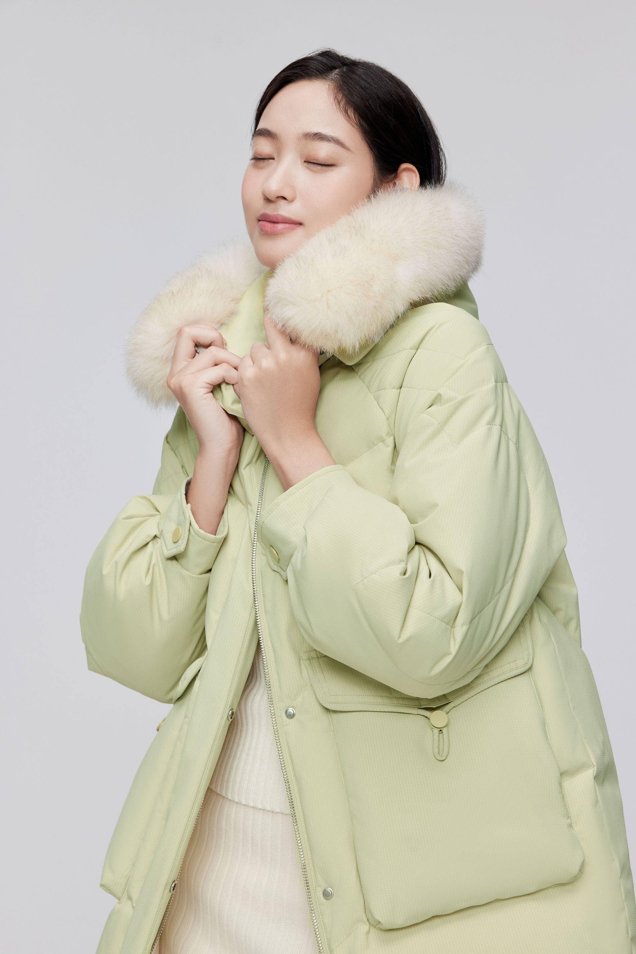 BOSIDENG 2023 Classic Oversized Down Jacket with Fur 5268 Jacket