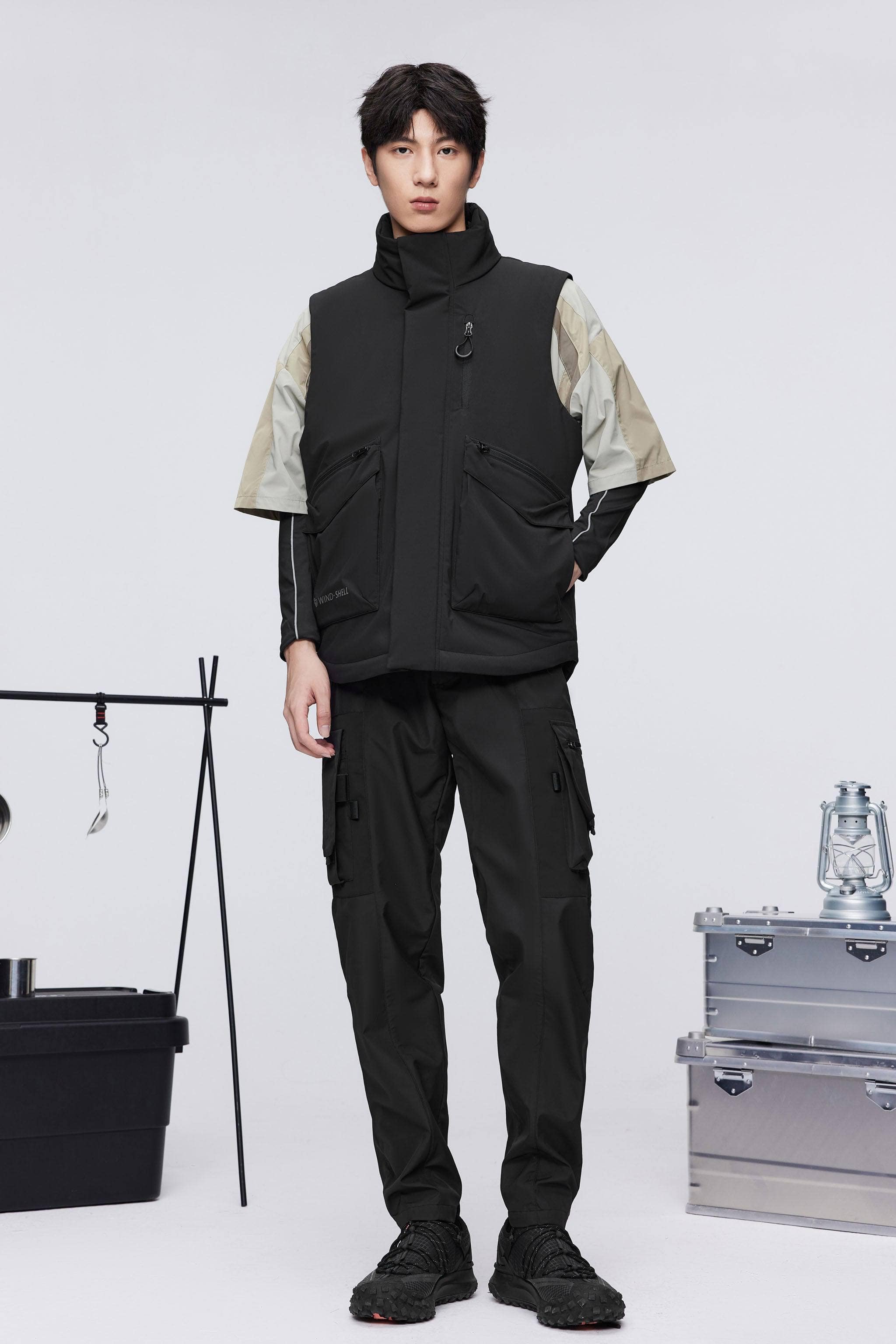 BOSIDENG 2023 Classic Standing Collar Down Gilet 5270 Gilet