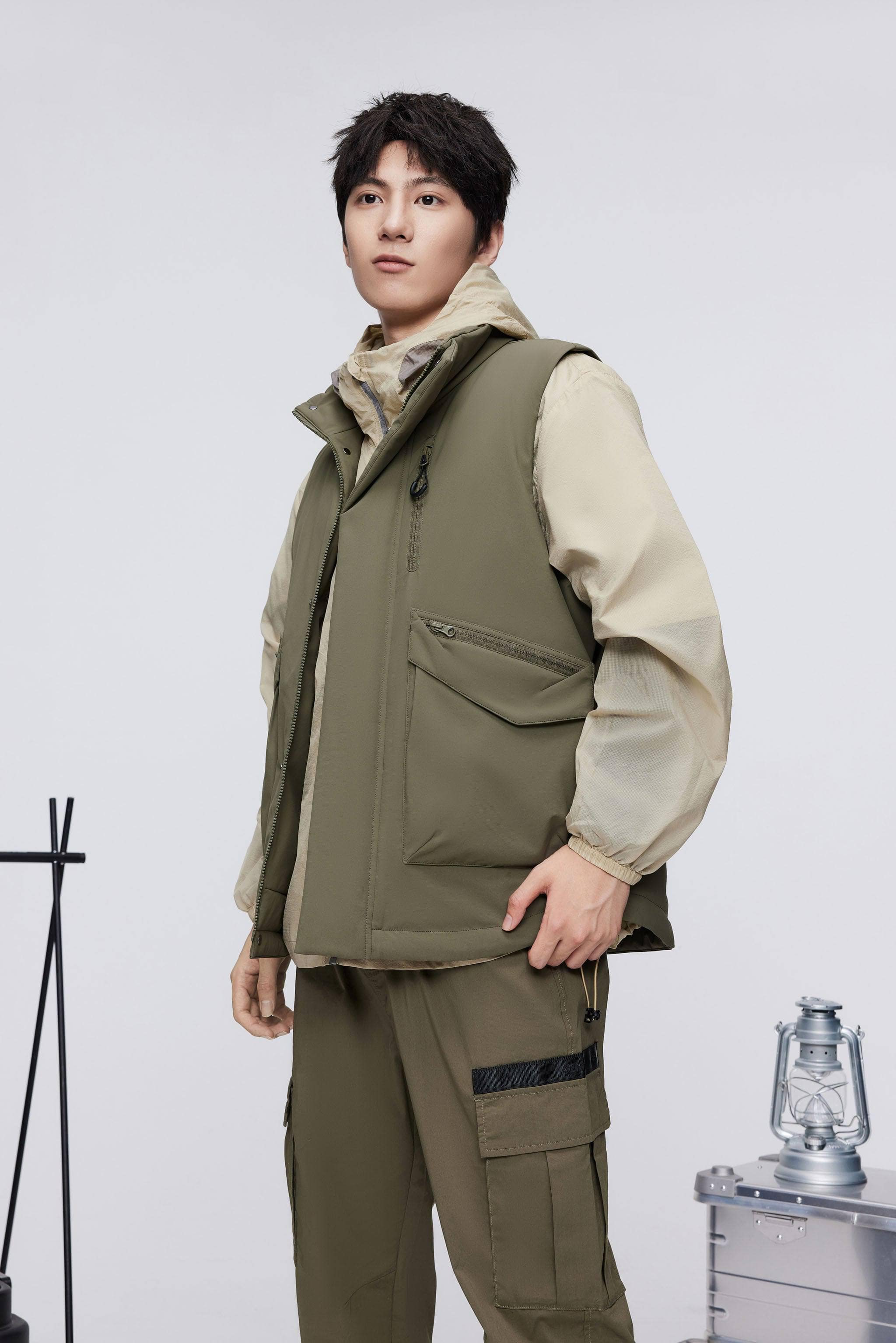 BOSIDENG 2023 Classic Standing Collar Down Gilet 5270 Gilet