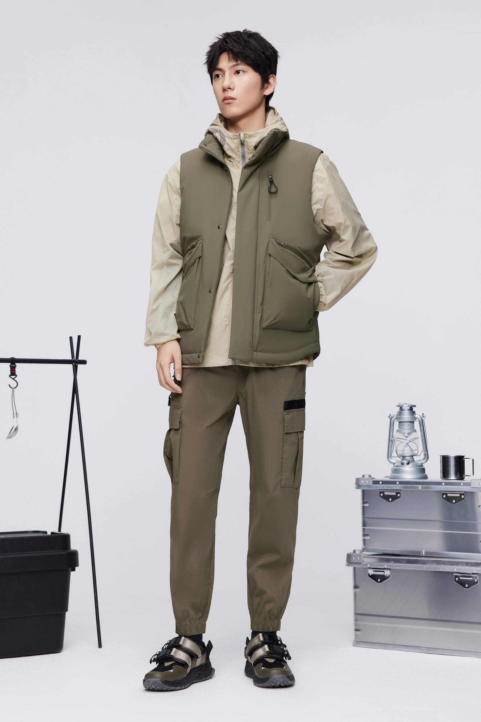 BOSIDENG 2023 Classic Standing Collar Down Gilet 5270 Gilet