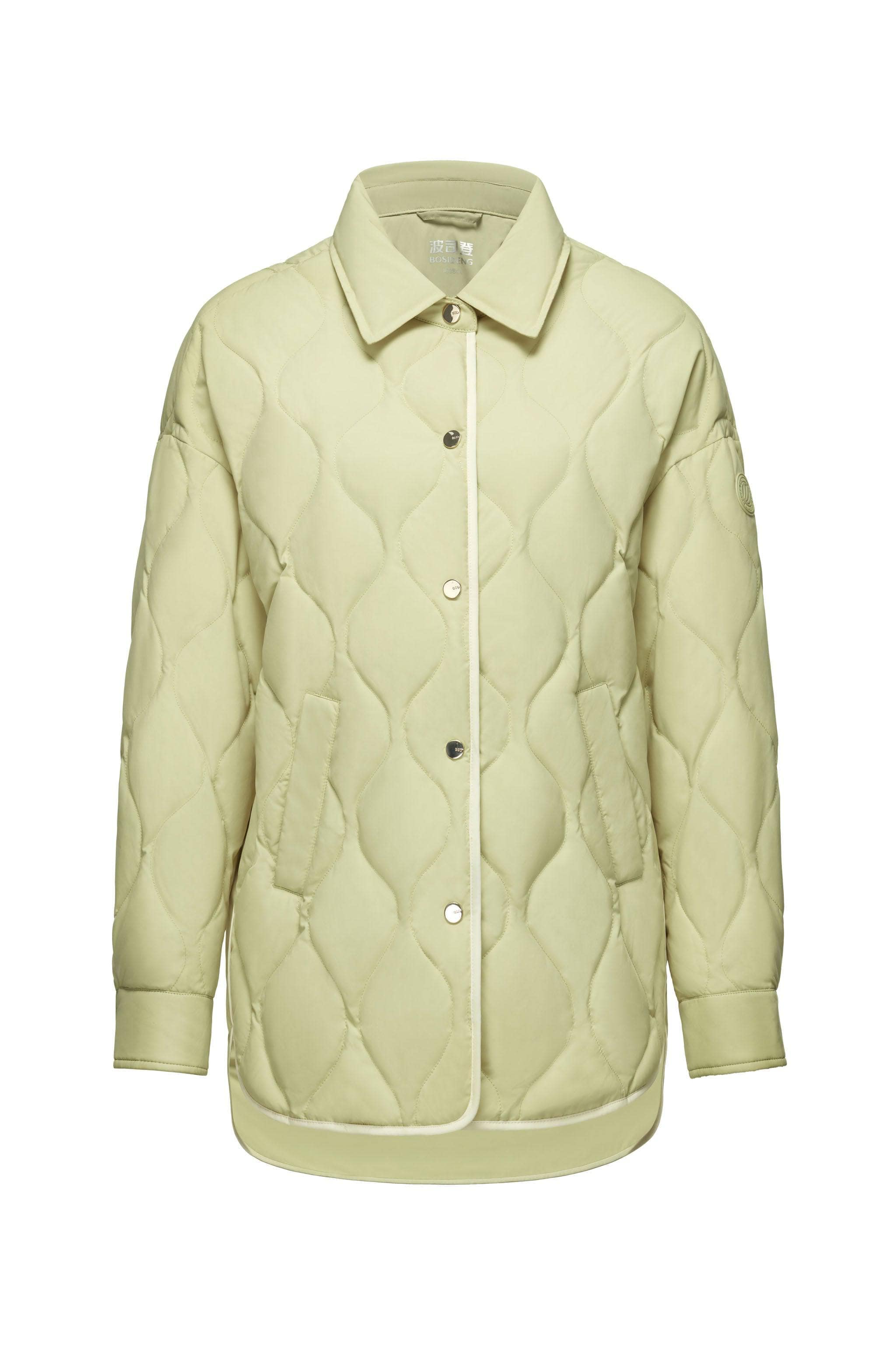 BOSIDENG 2023 Diamond Quilted Down Shacket Jacket