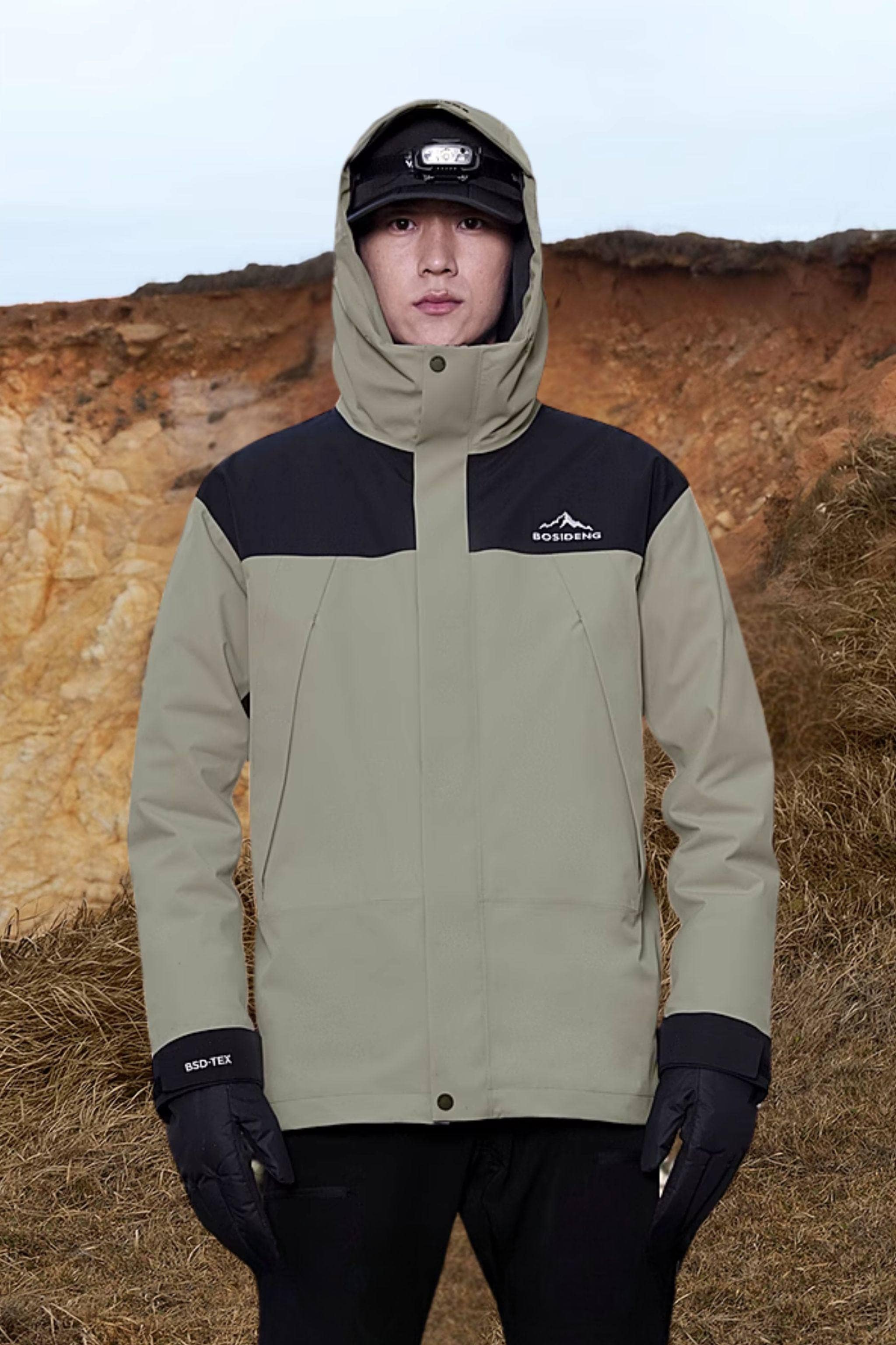 BOSIDENG 2023 3 in 1 All Weather Plus Goose Down Contrast Jacket 2430 Jacket Forest Green / XS