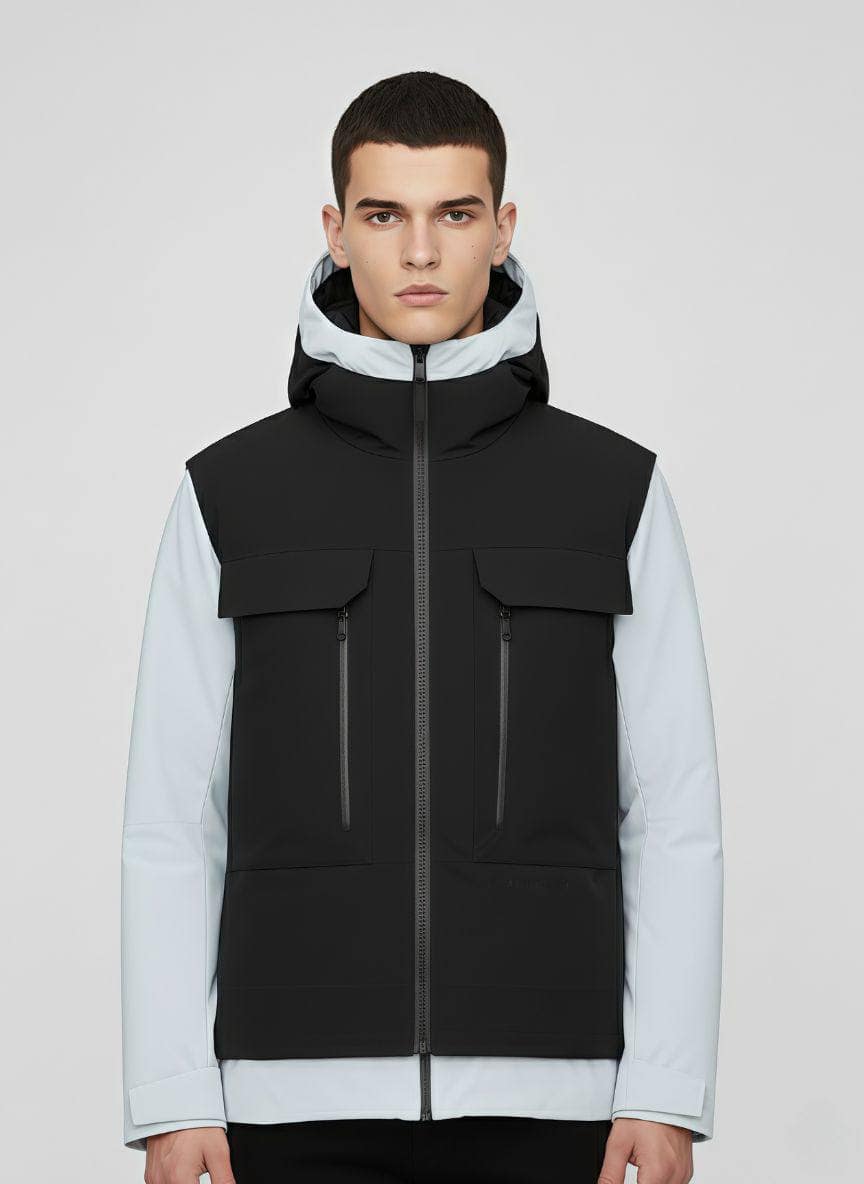 BOSIDENG 2023 3 In 1 Ski Jacket Jacket Grey / XXXS