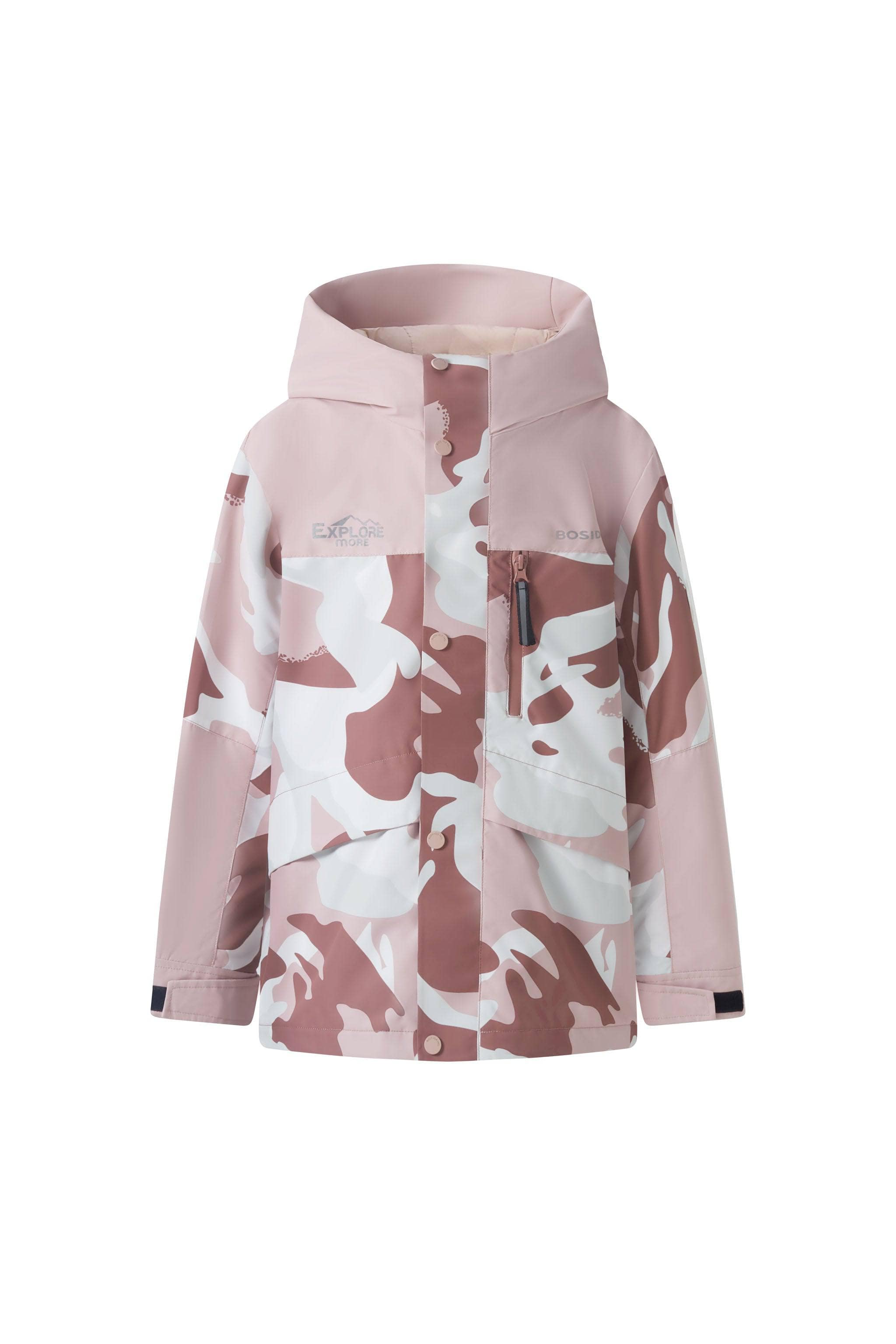 BOSIDENG 2023 Kid's 3 in 1 Waterproof Hoody Down Jacket Jacket