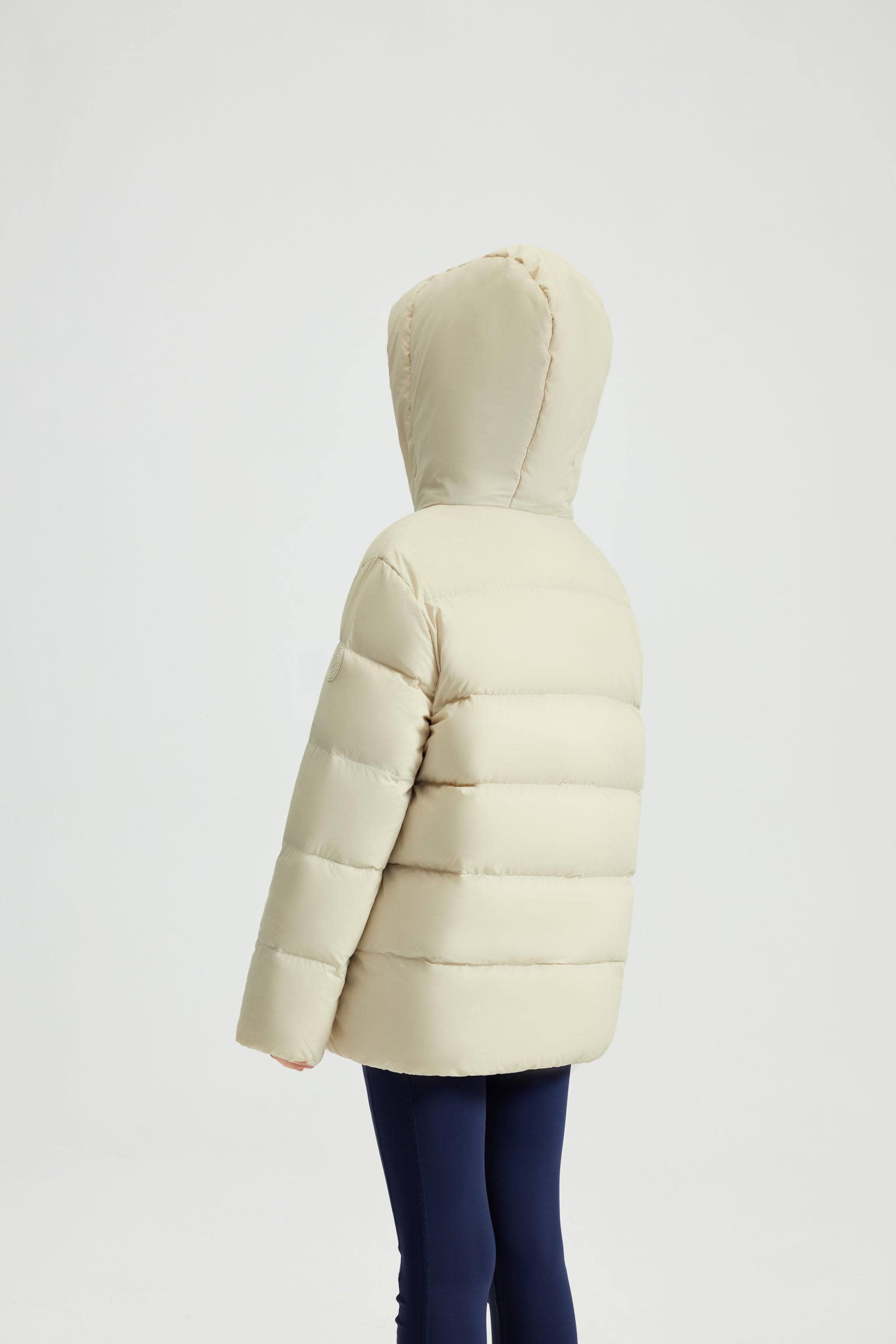 Kid's Down Jacket With Hood — Effortless storage and portability with on-the-go convenience — view 18; water-resistant
