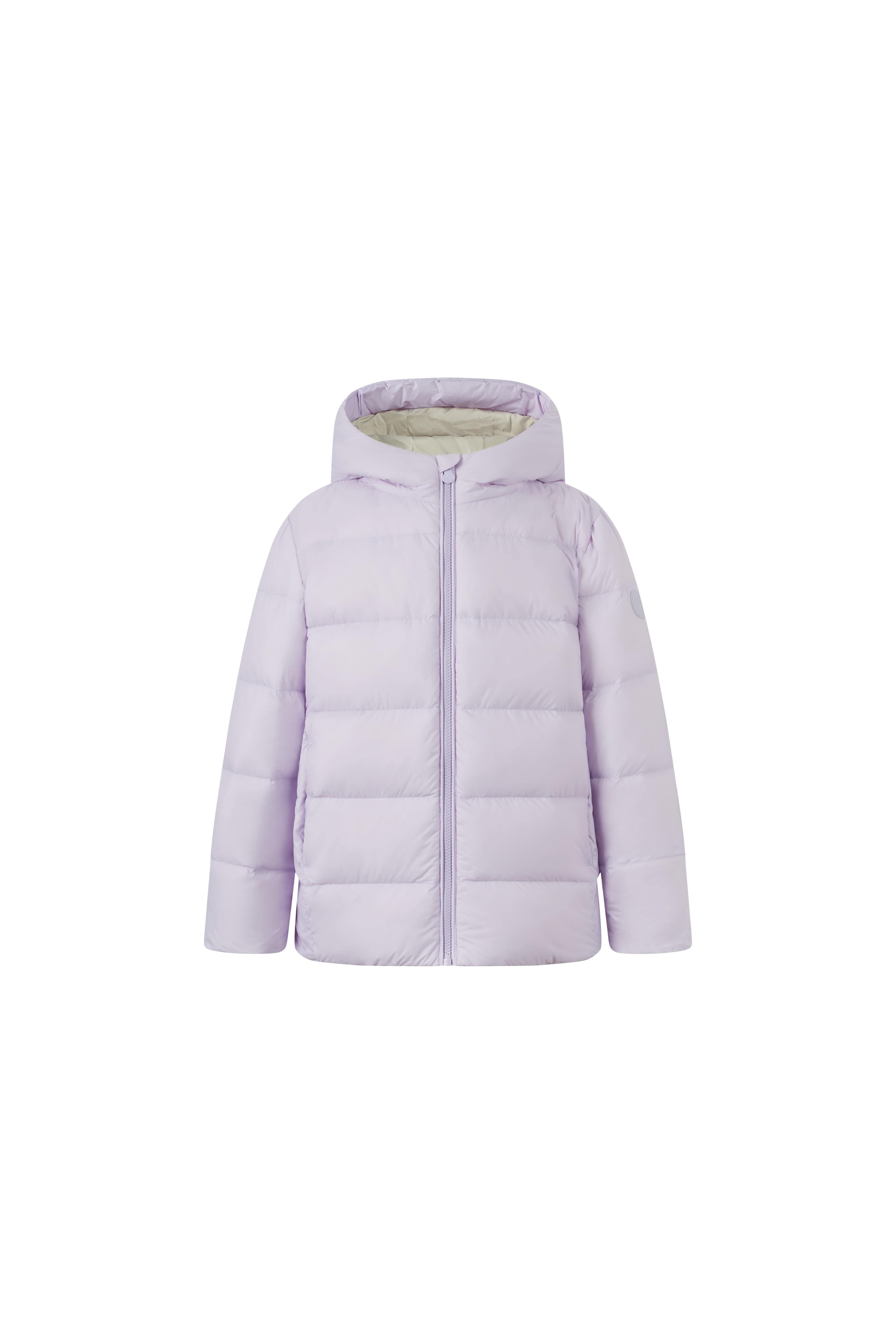 Kid's Down Jacket With Hood — Effortless storage and portability with on-the-go convenience — view 11; water-resistant