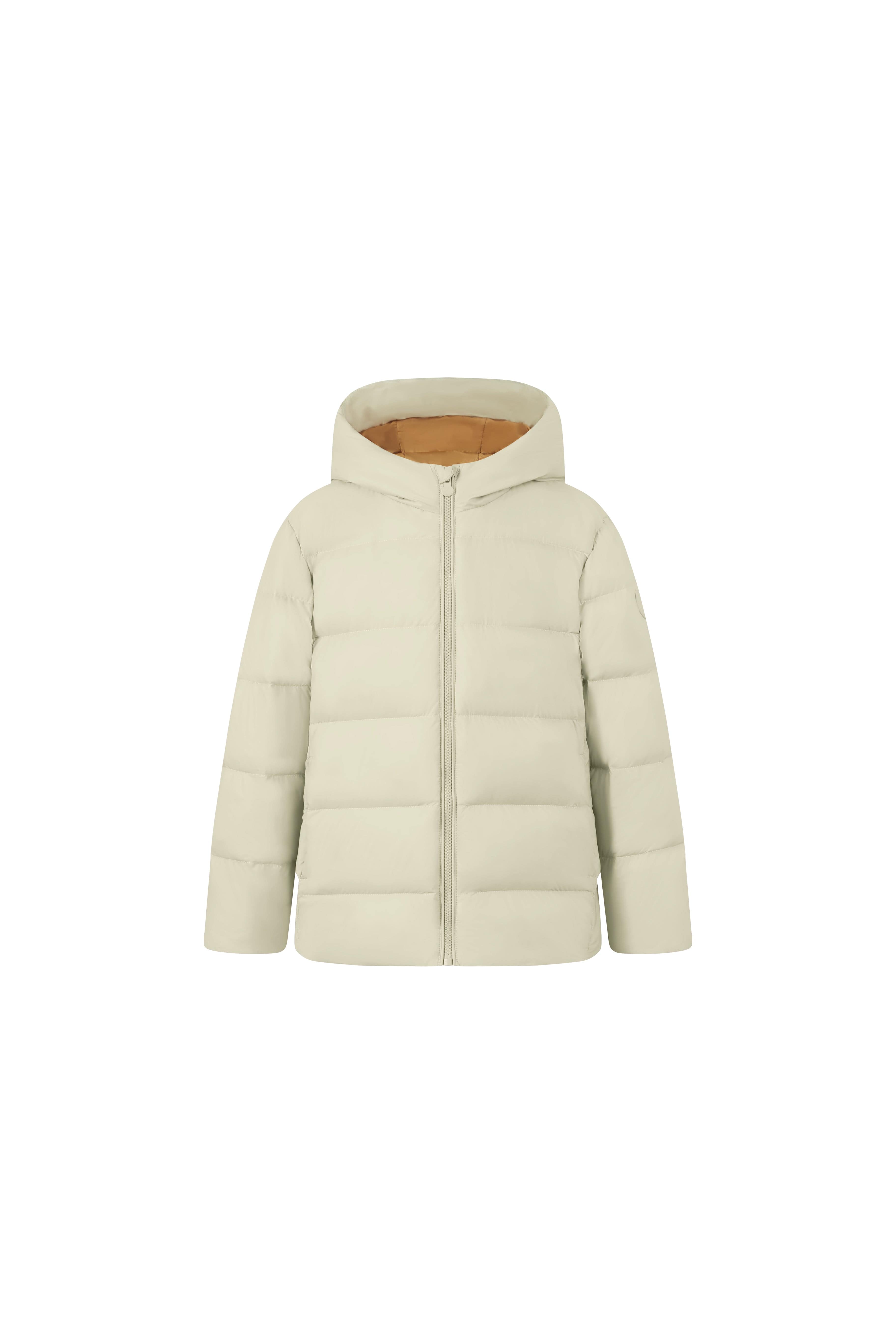 Kid's Down Jacket With Hood — Effortless storage and portability with on-the-go convenience — view 19; water-resistant