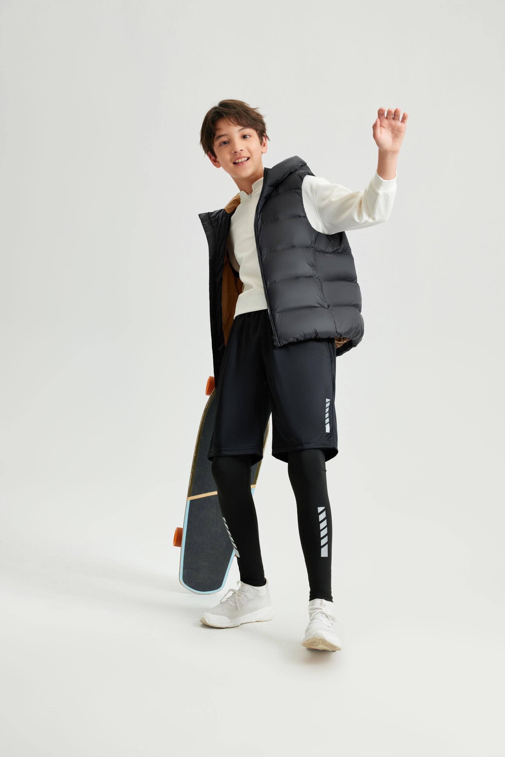 BOSIDENG 2023 Kid's Hooded Down Gilet Gilet