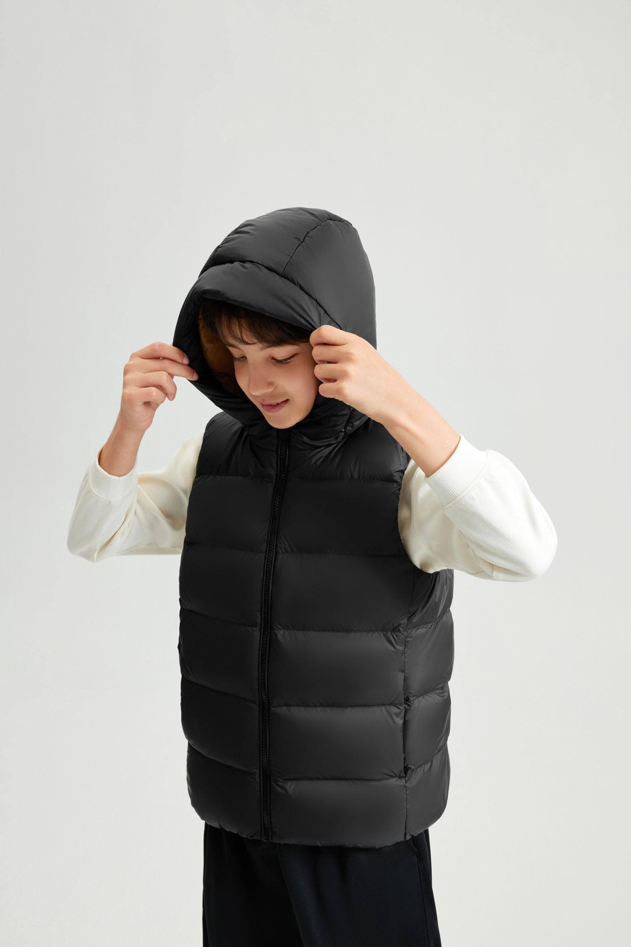 BOSIDENG 2023 Kid's Hooded Down Gilet Gilet