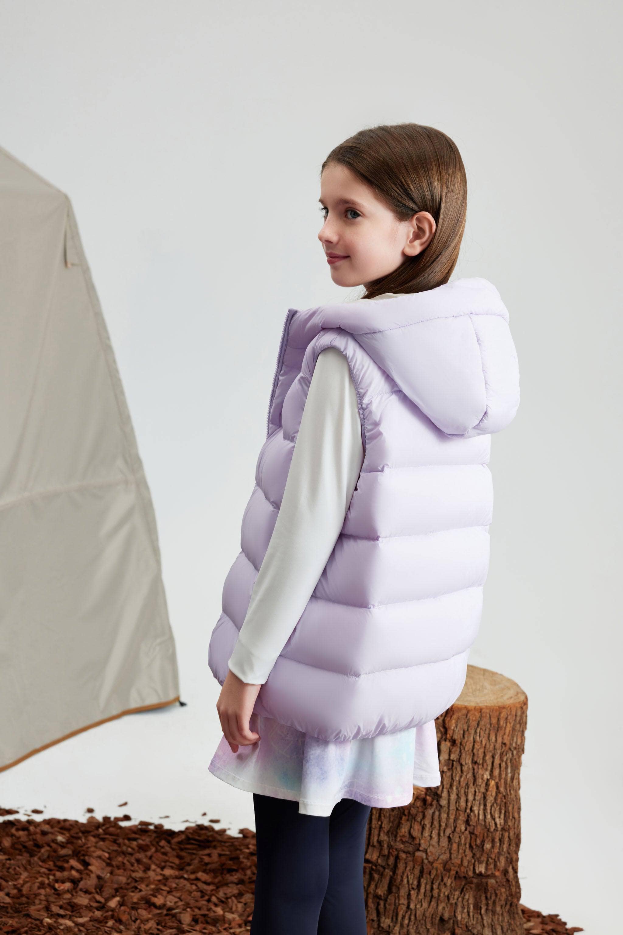 BOSIDENG 2023 Kid's Hooded Down Gilet Gilet