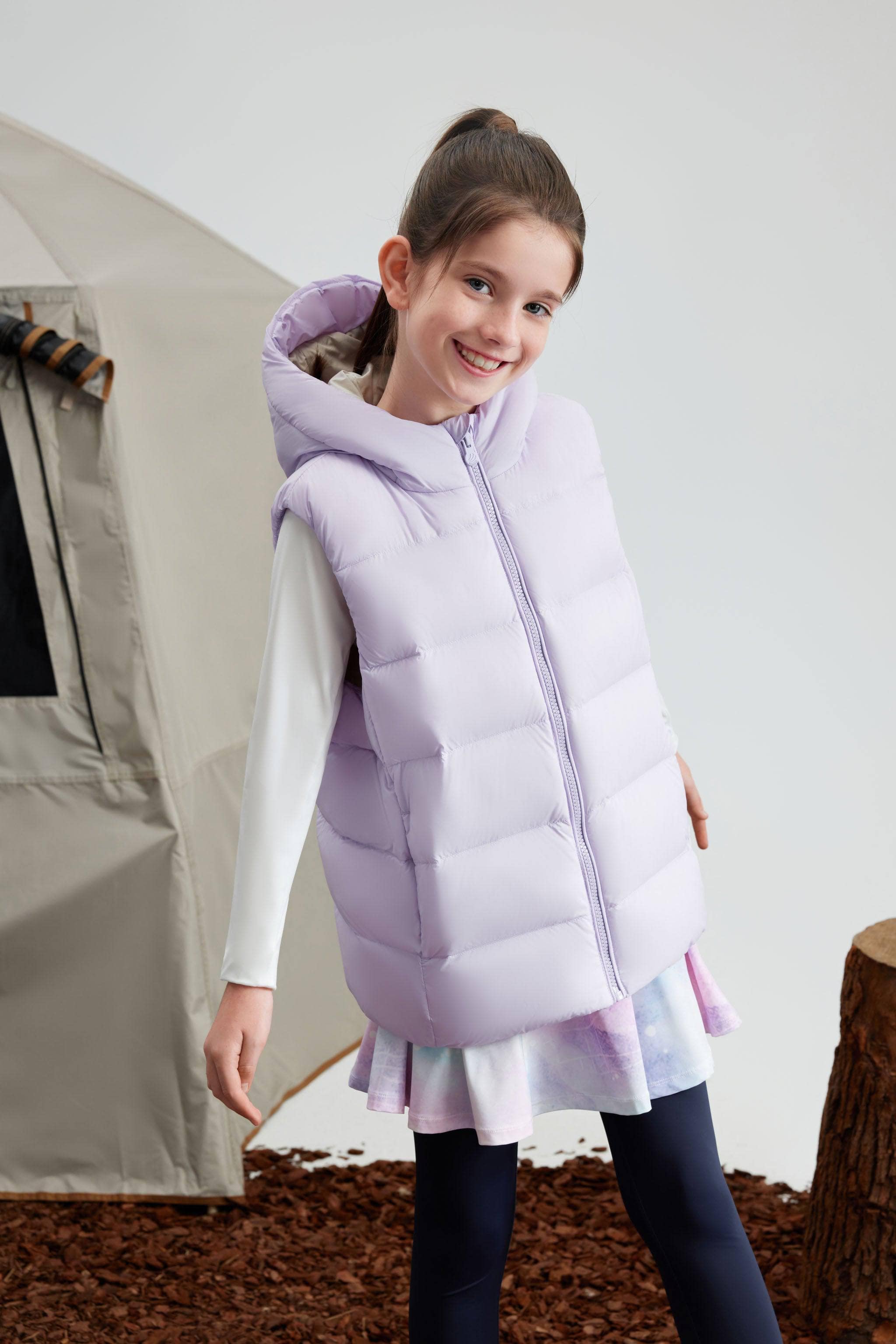 BOSIDENG 2023 Kid's Hooded Down Gilet Gilet