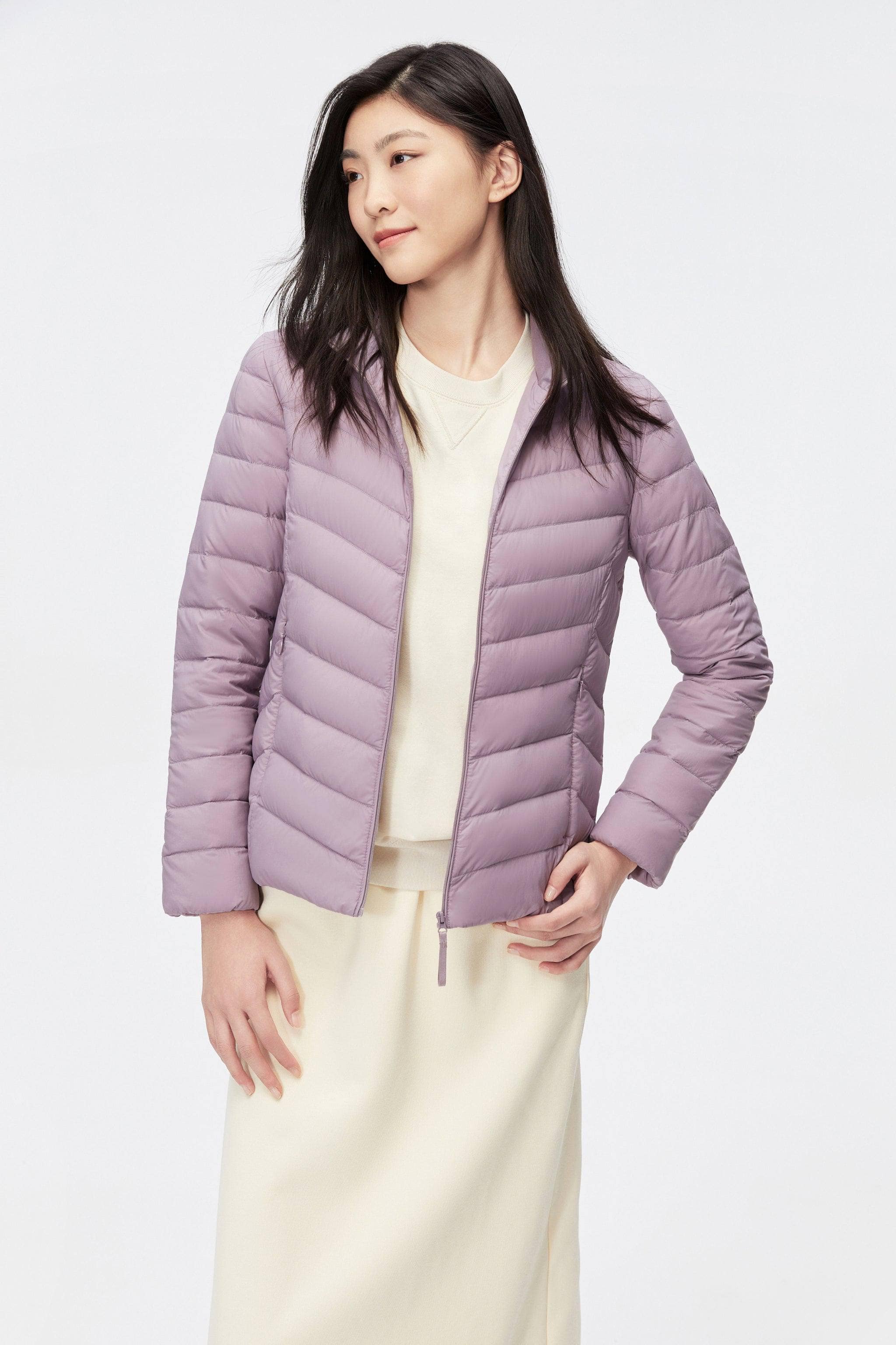 BOSIDENG 2023 Women's Packable Ultralight Down Jacket Jacket Lavender / 4