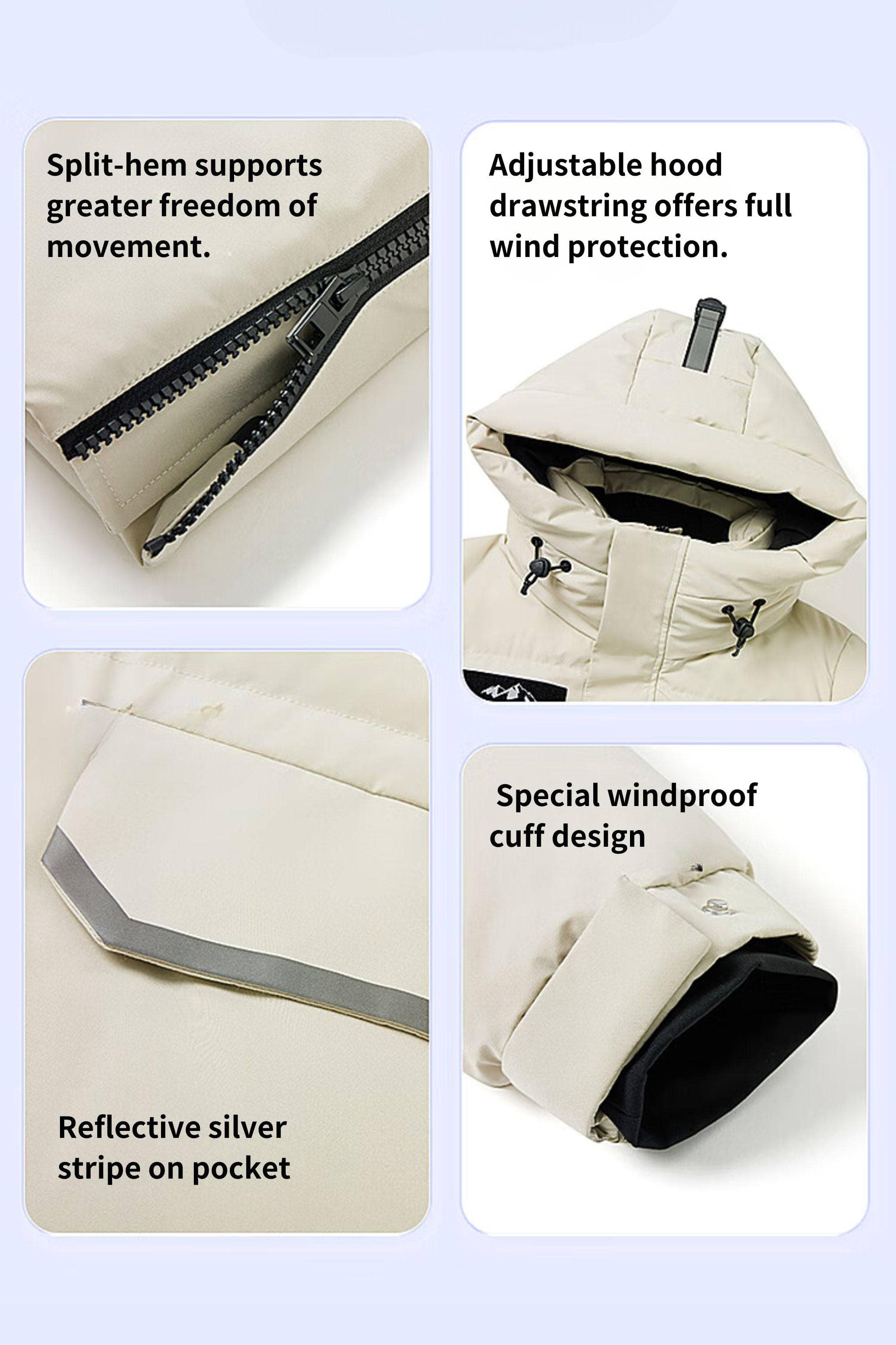 BOSIDENG 2023 Light Extreme Nuetral Long Parka Jacket