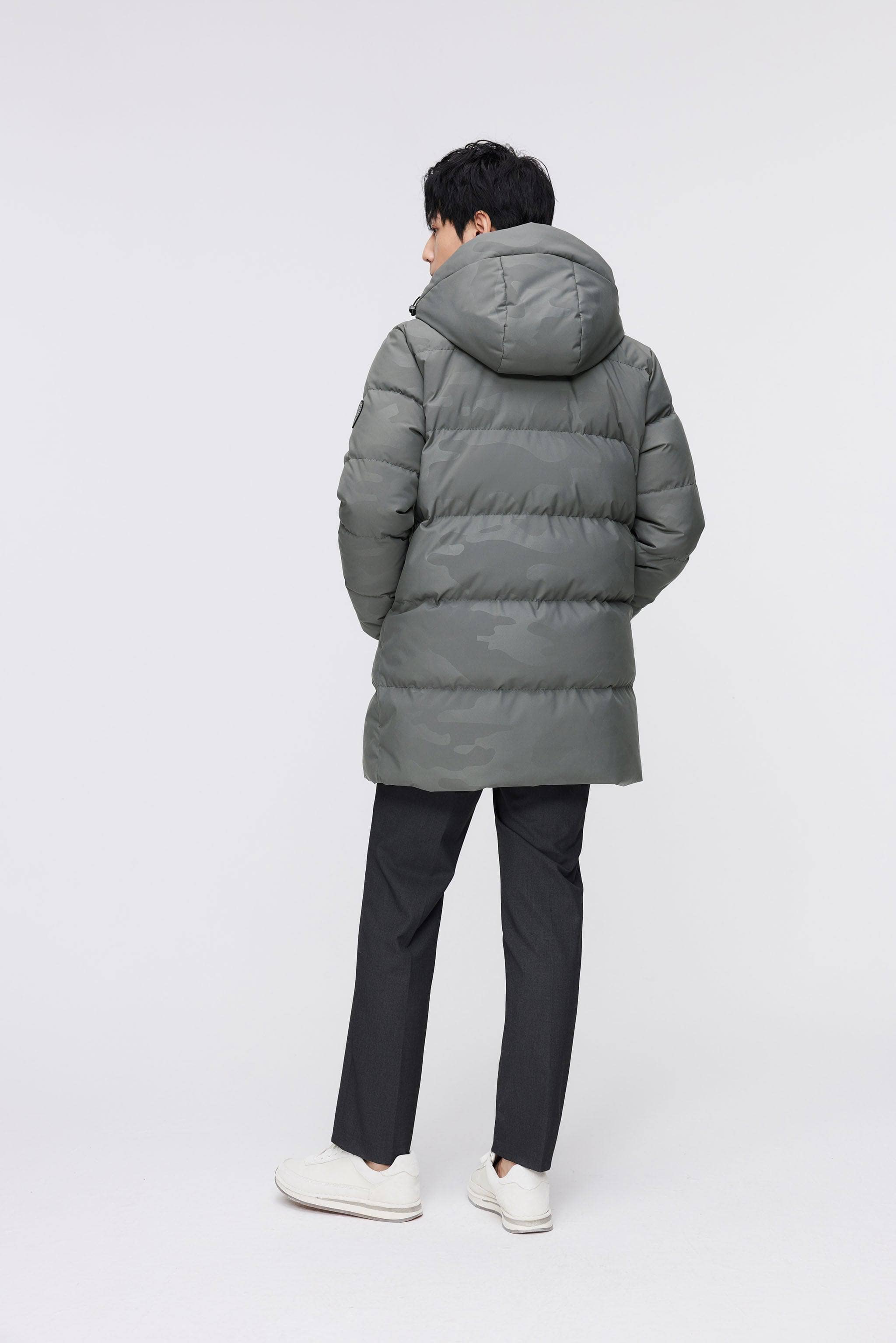BOSIDENG 2023 Men's Classic Casual Down Parka 5105
