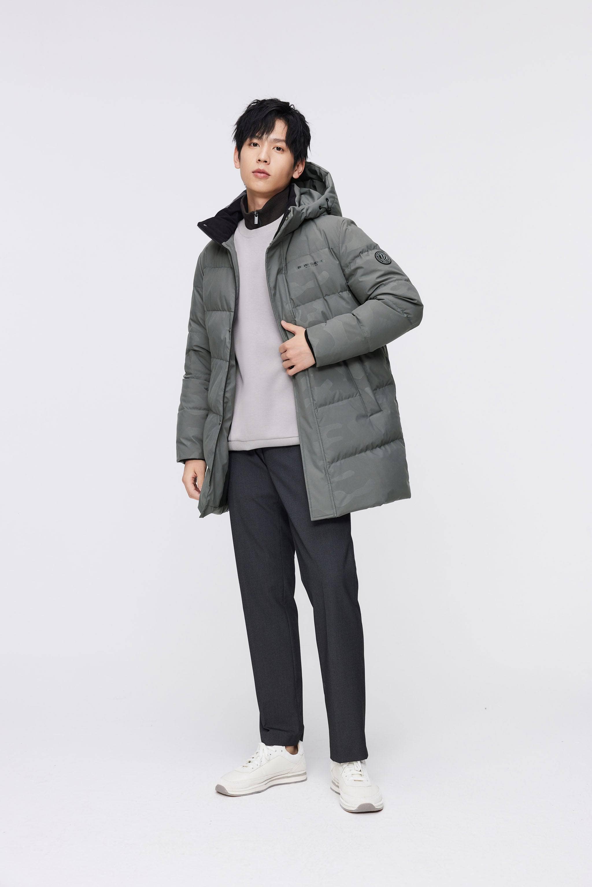 BOSIDENG 2023 Men's Classic Casual Down Parka 5105