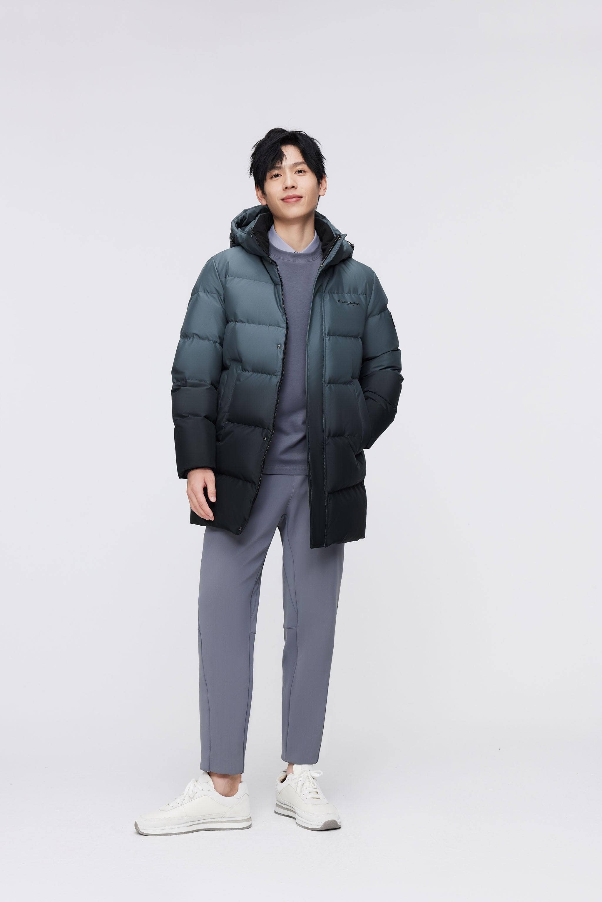 BOSIDENG 2023 Men's Classic Casual Down Parka 5105