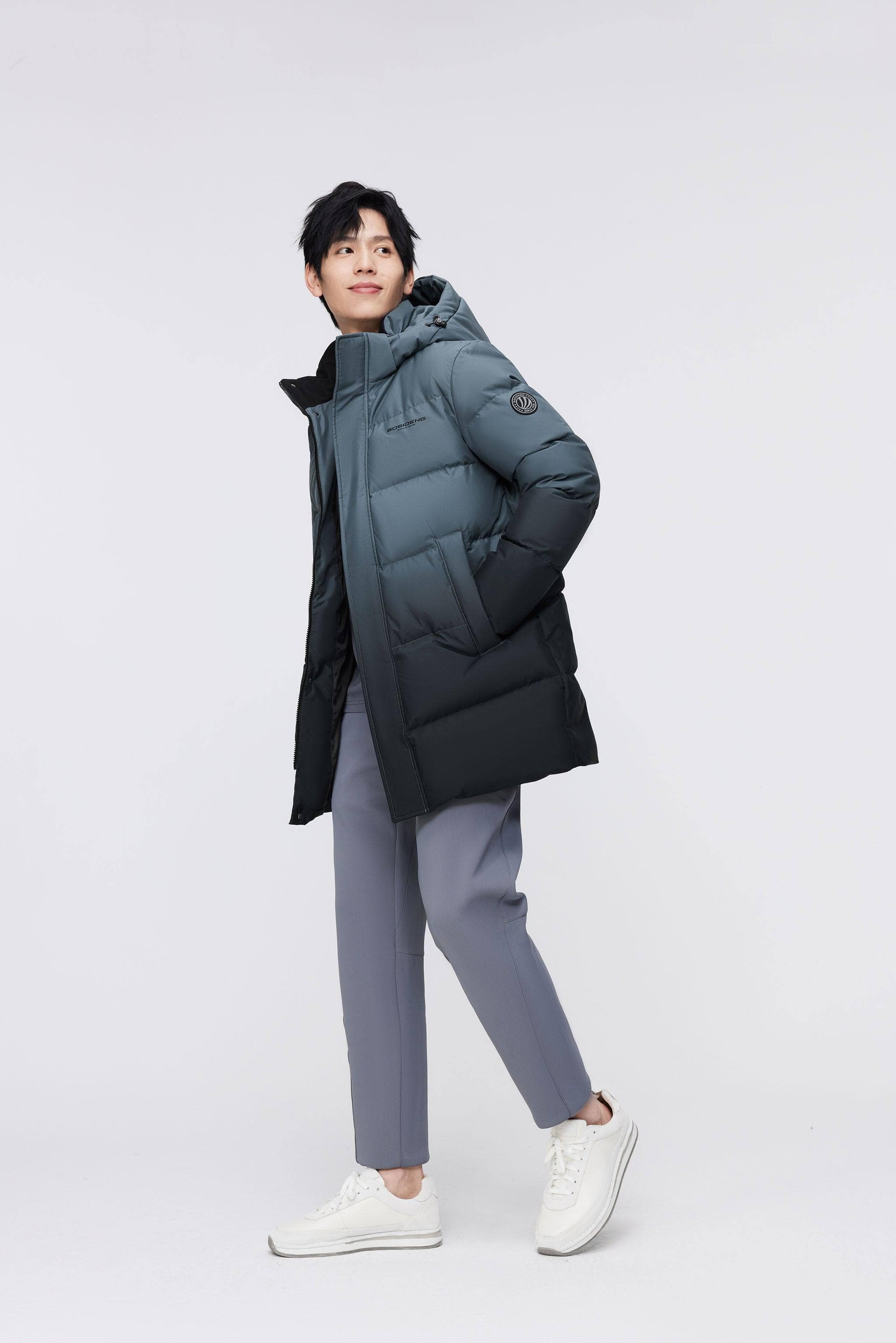 BOSIDENG 2023 Men's Classic Casual Down Parka 5105