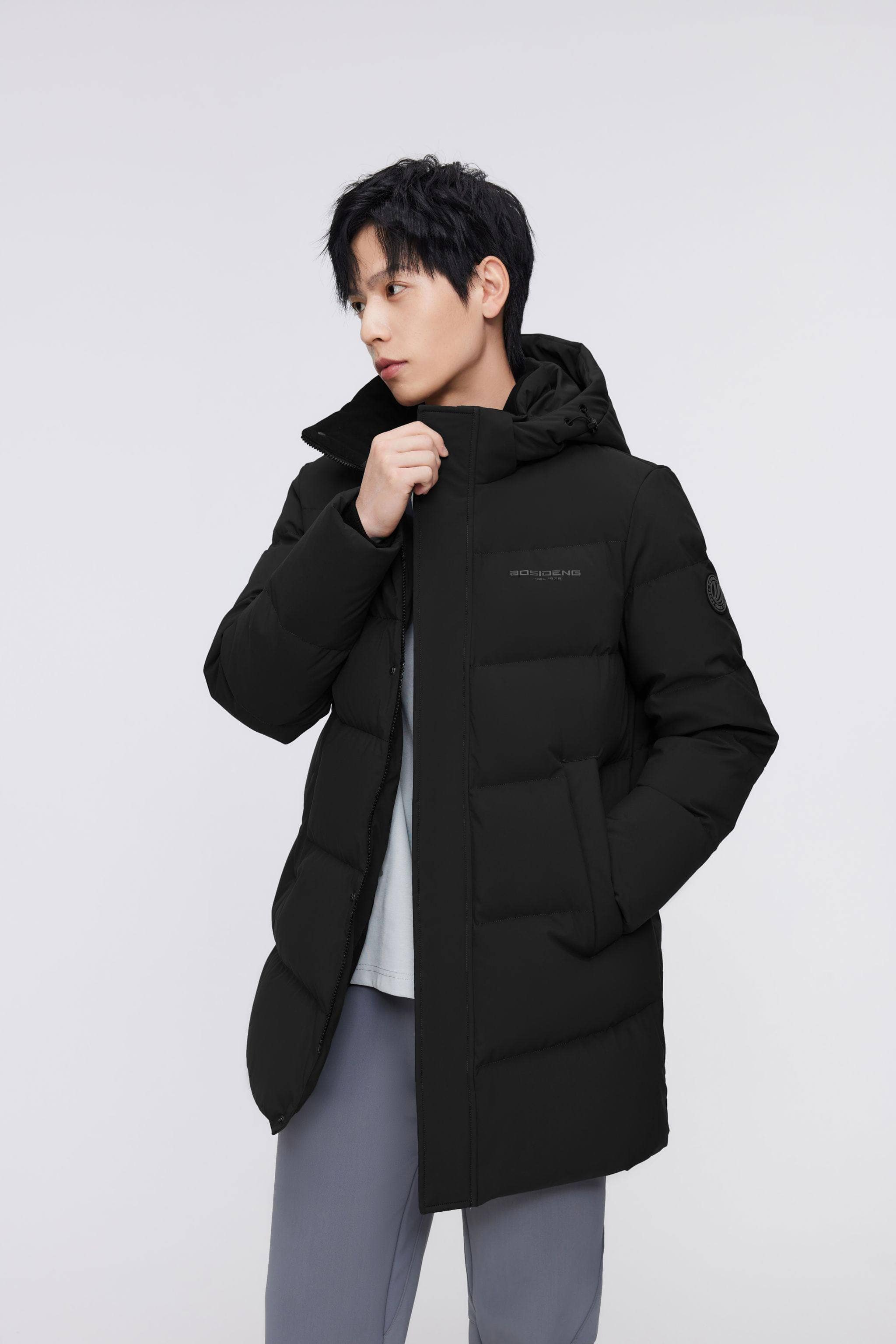 BOSIDENG 2023 Men's Classic Casual Down Parka 5105