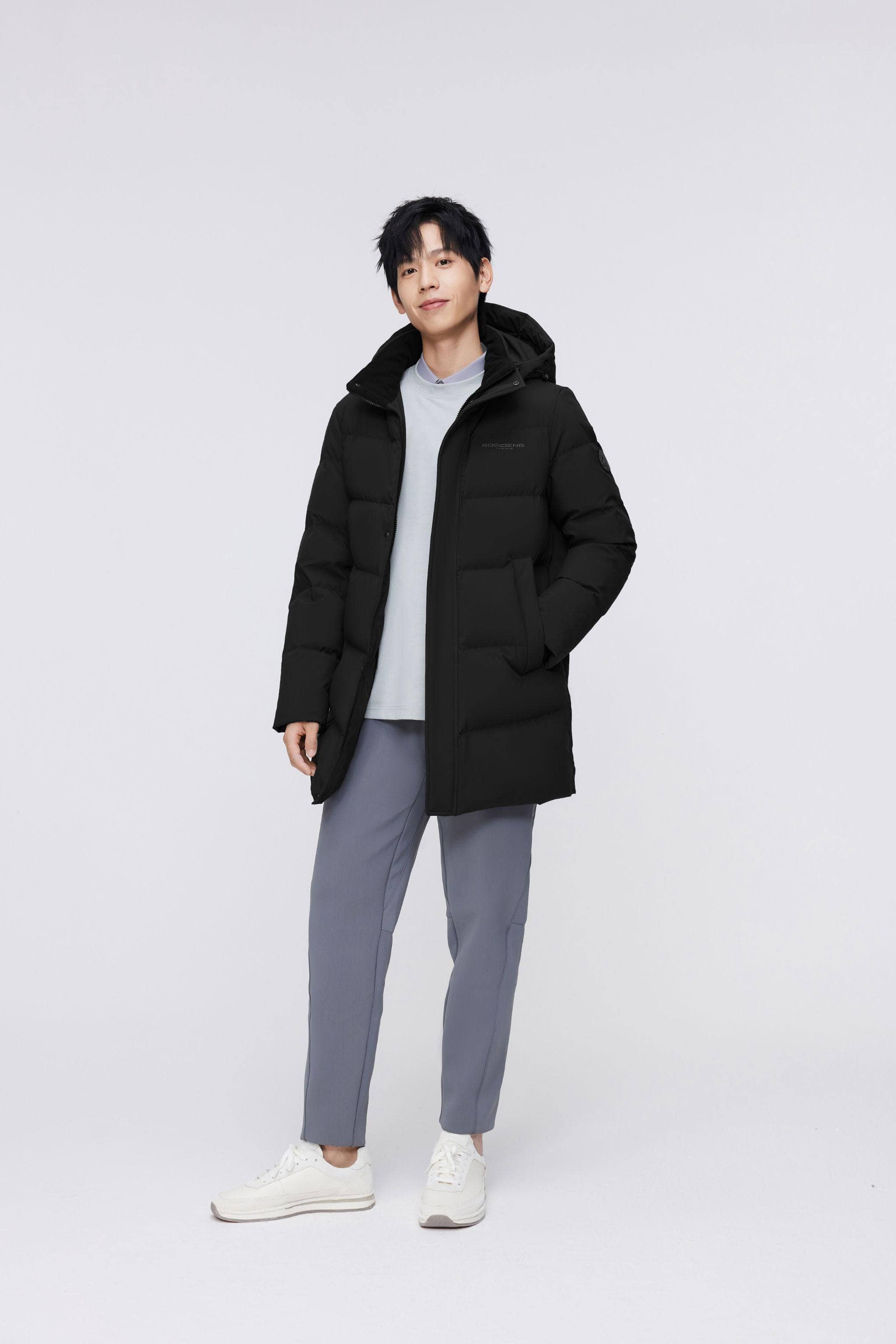 BOSIDENG 2023 Men's Classic Casual Down Parka 5105