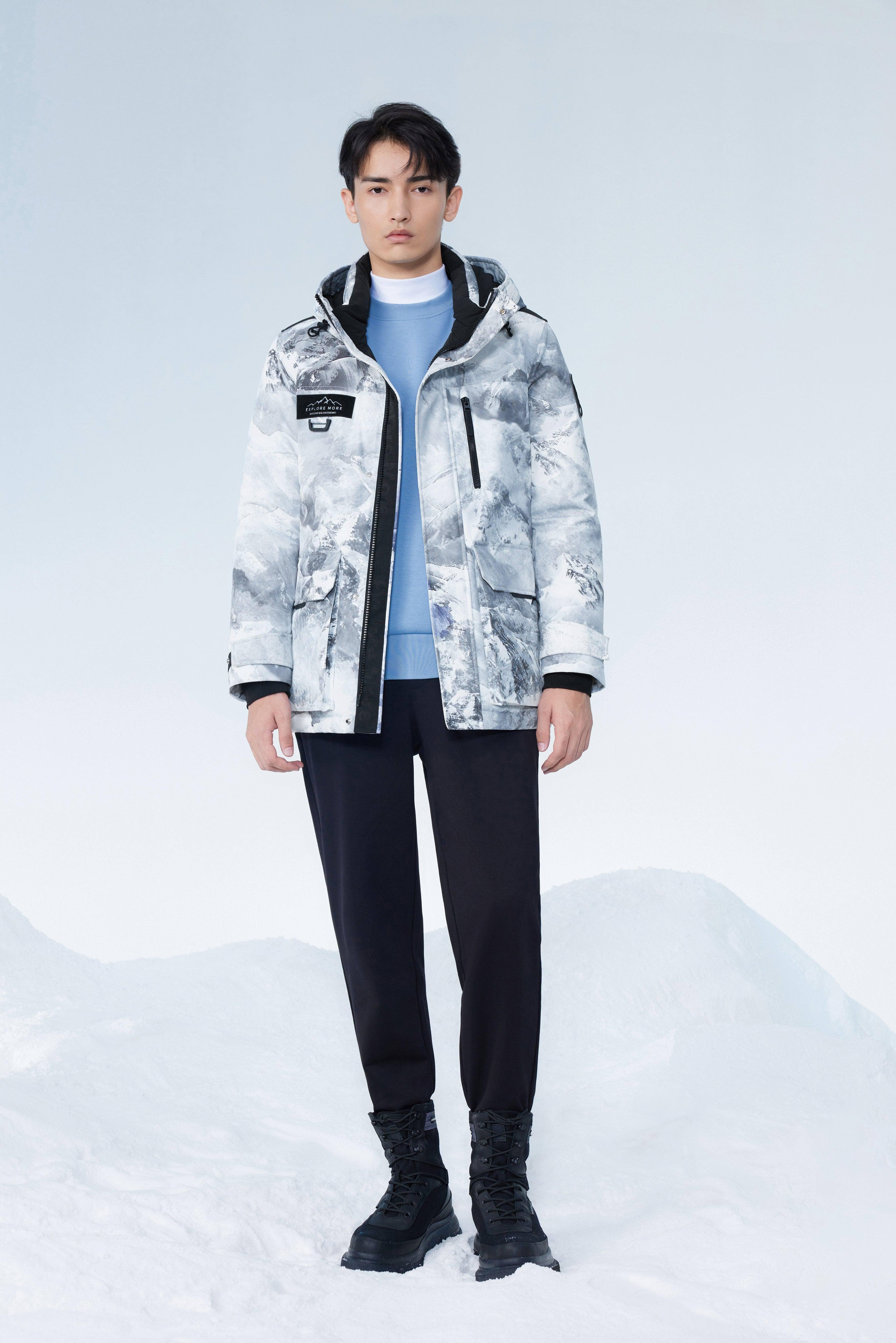 Short Goose Down Jacket With Hood — Stay warm in the harshest conditions with the Extreme Goose Down Jacket — view 13; windproof