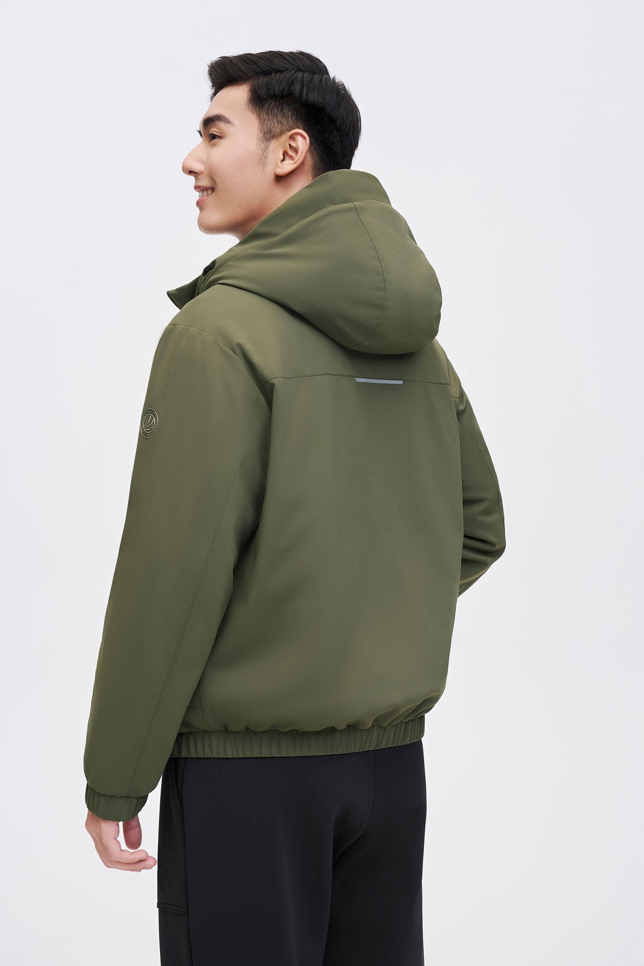 Men's Goose Down Anti-creases Jacket — The Men's Goose Down Jacket offers a sophisticated H-shape silhouette — view 8; windproof