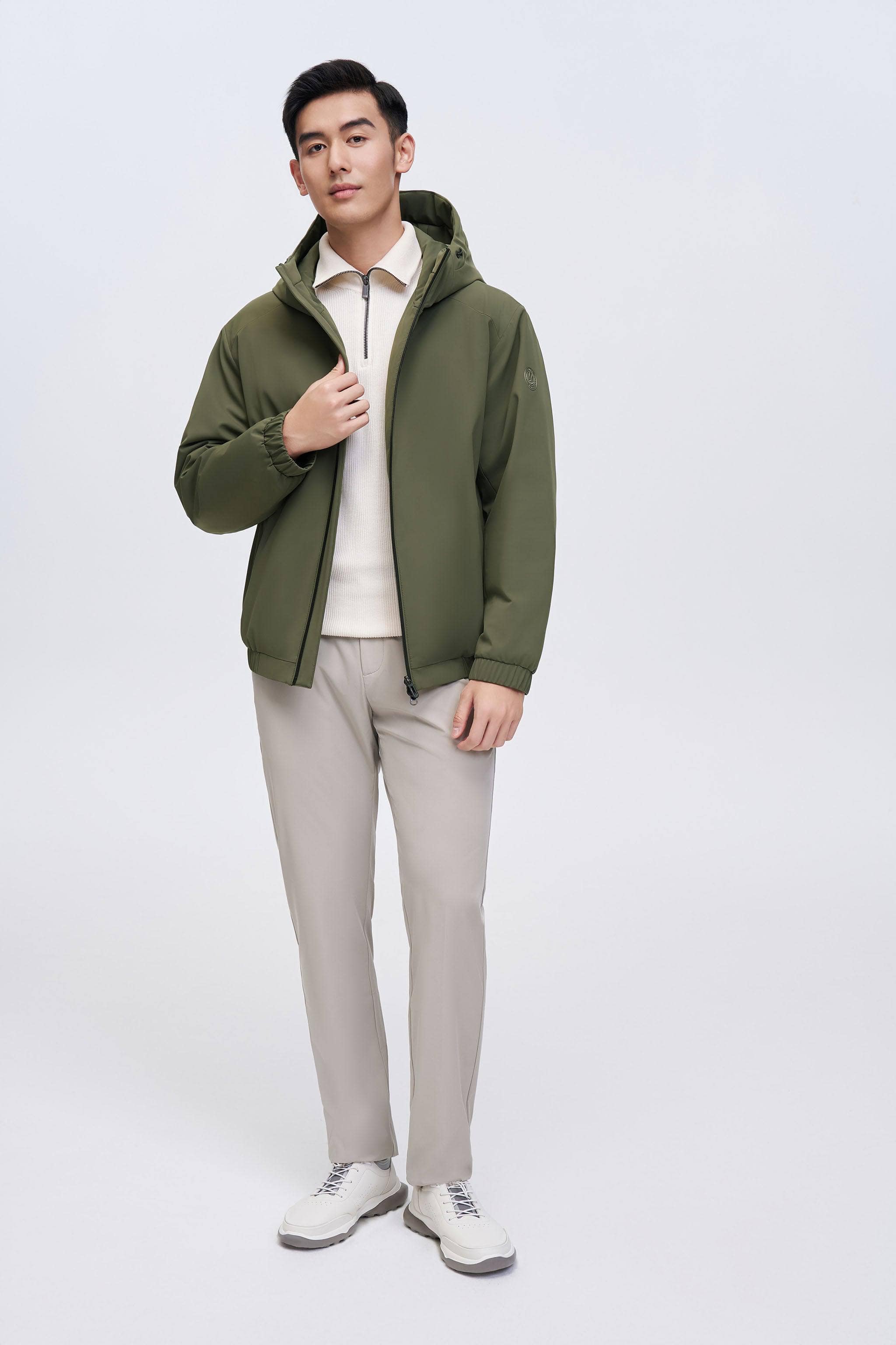 Men's Goose Down Anti-creases Jacket — The Men's Goose Down Jacket offers a sophisticated H-shape silhouette — view 7; windproof