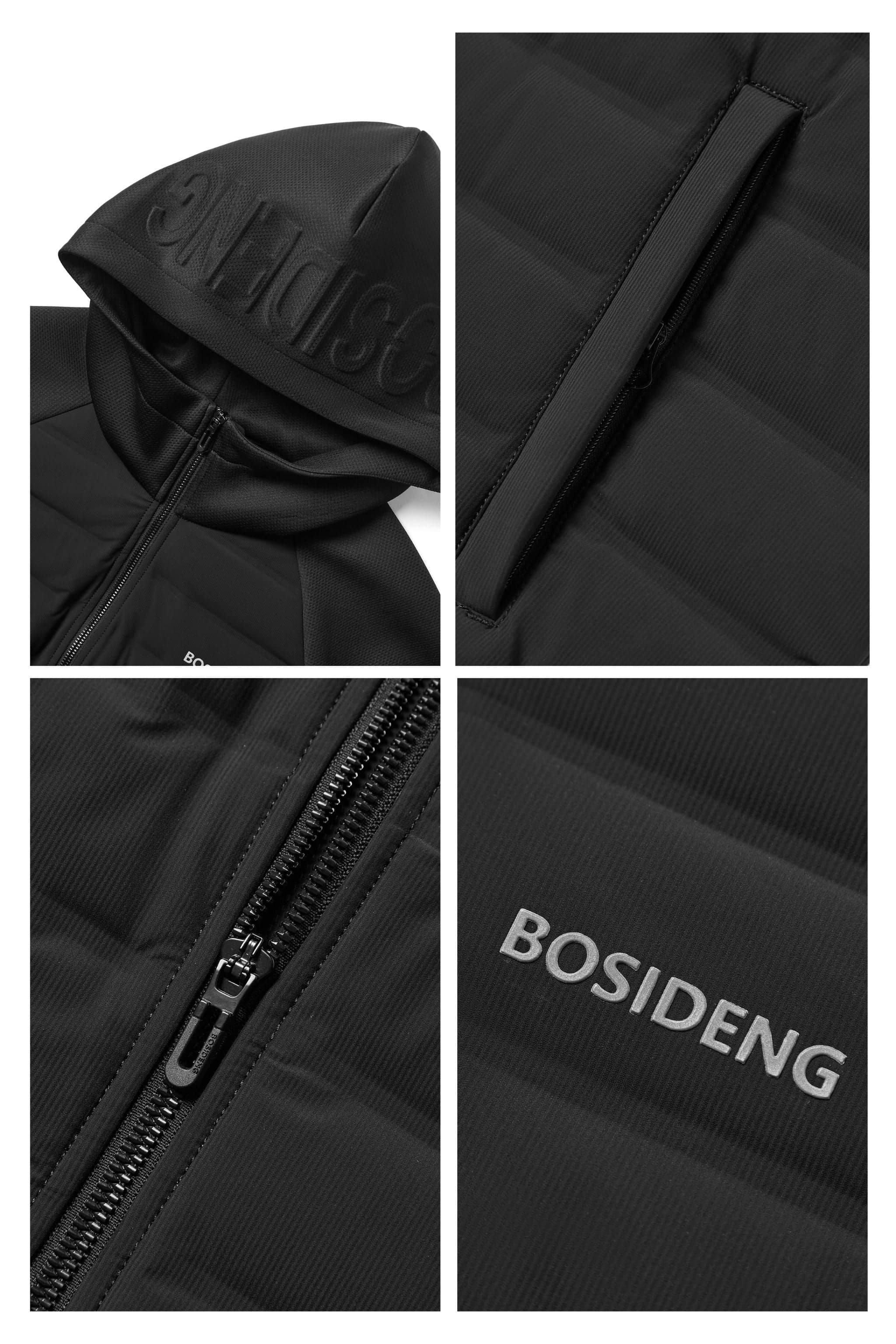 Men's Goose Down Short Hoodie — Experience superior warmth and comfort with our high-grade thermal fabric featuring — view 4