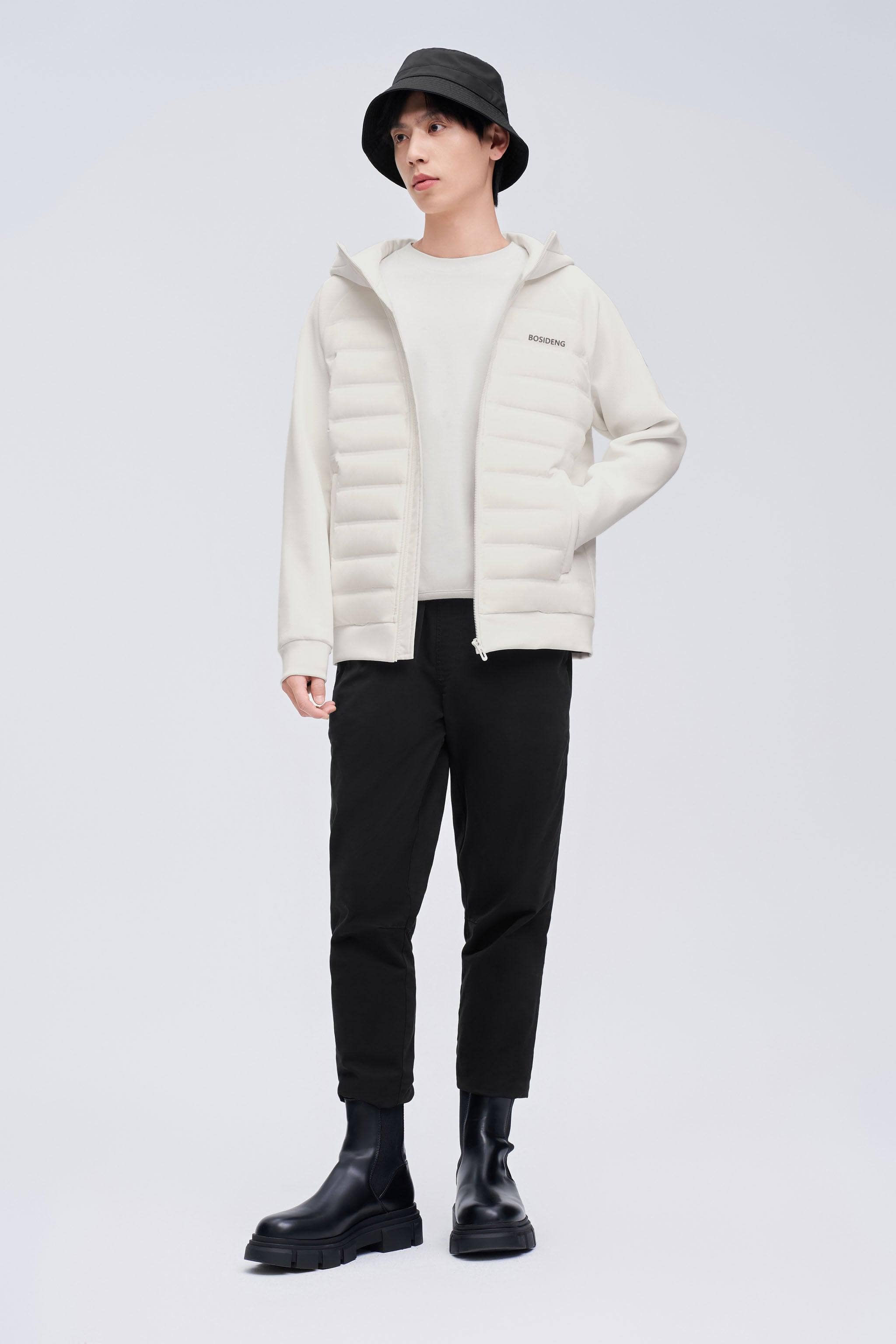 Men's Goose Down Short Hoodie — Experience superior warmth and comfort with our high-grade thermal fabric featuring — view 9