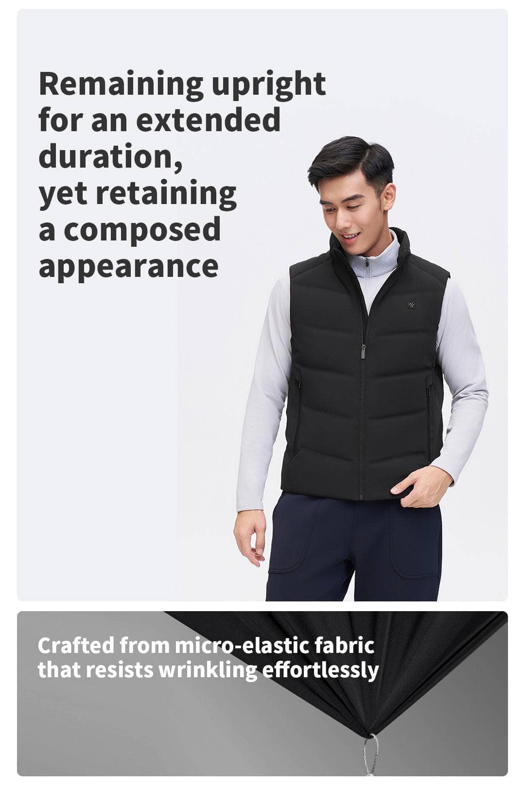 BOSIDENG 2023 Men's Goose Down Smart Casual Gilet Gilet