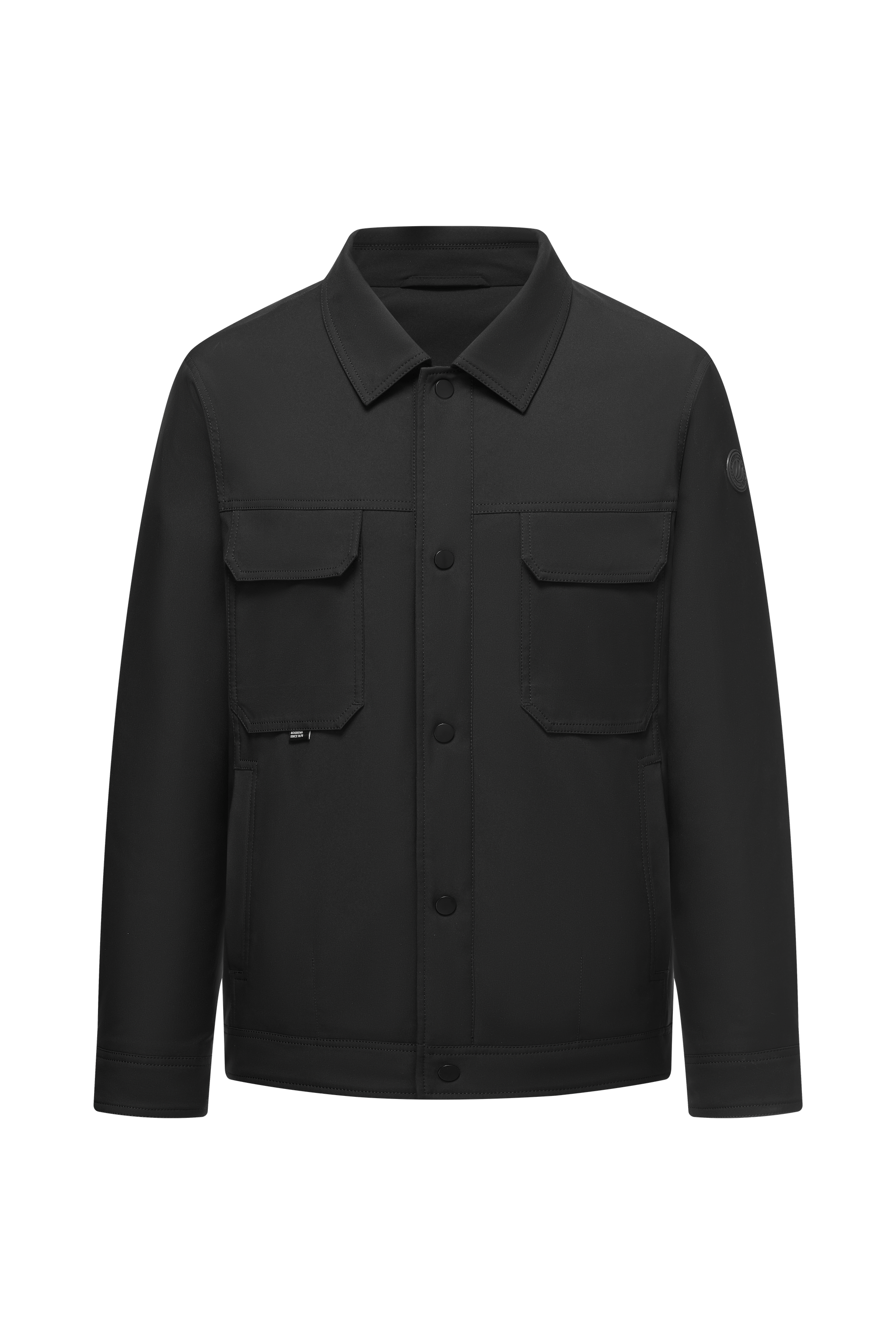 BOSIDENG 2023 Men's Jacquard Fabric Down Shacket Jacket