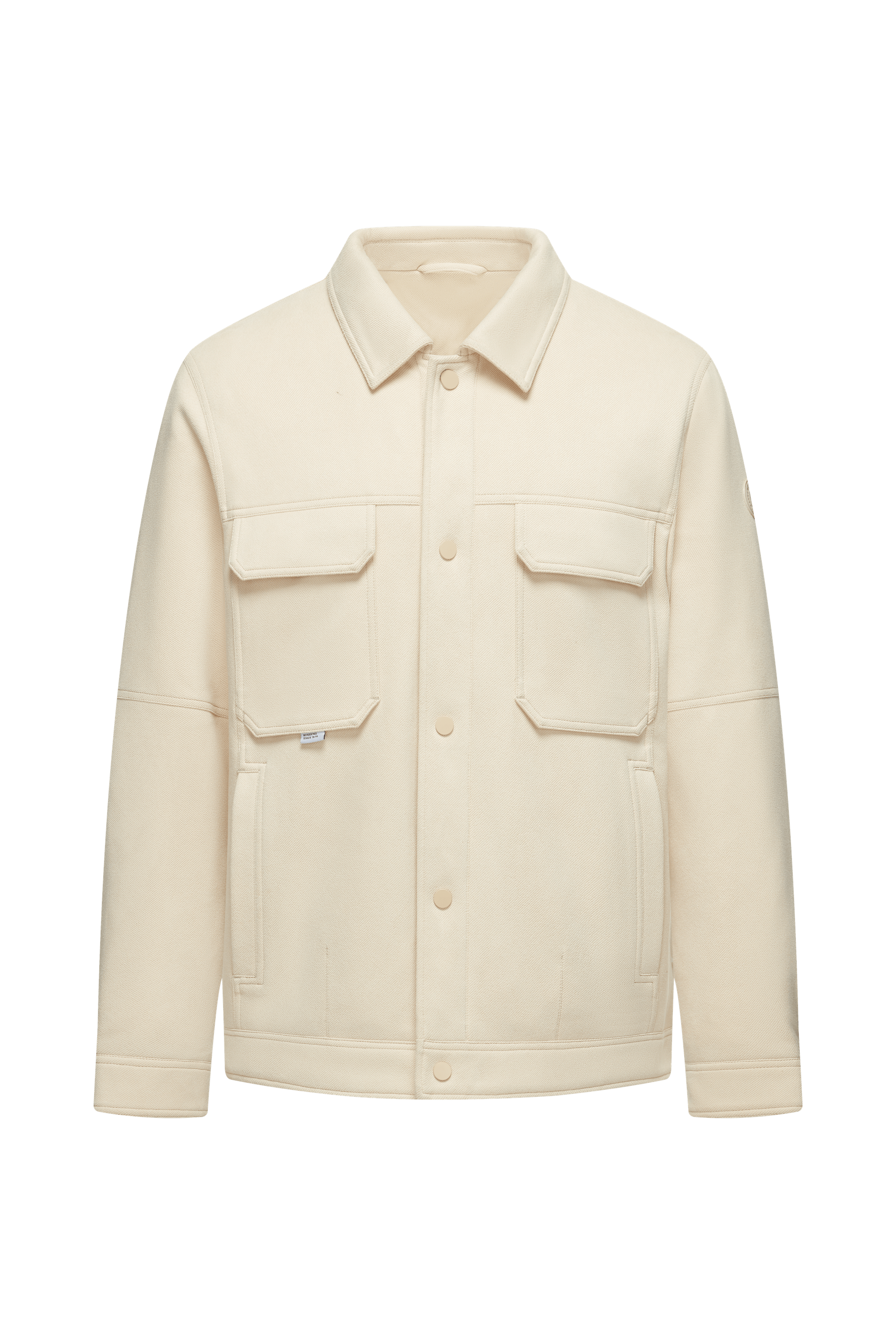 BOSIDENG 2023 Men's Jacquard Fabric Down Shacket Jacket