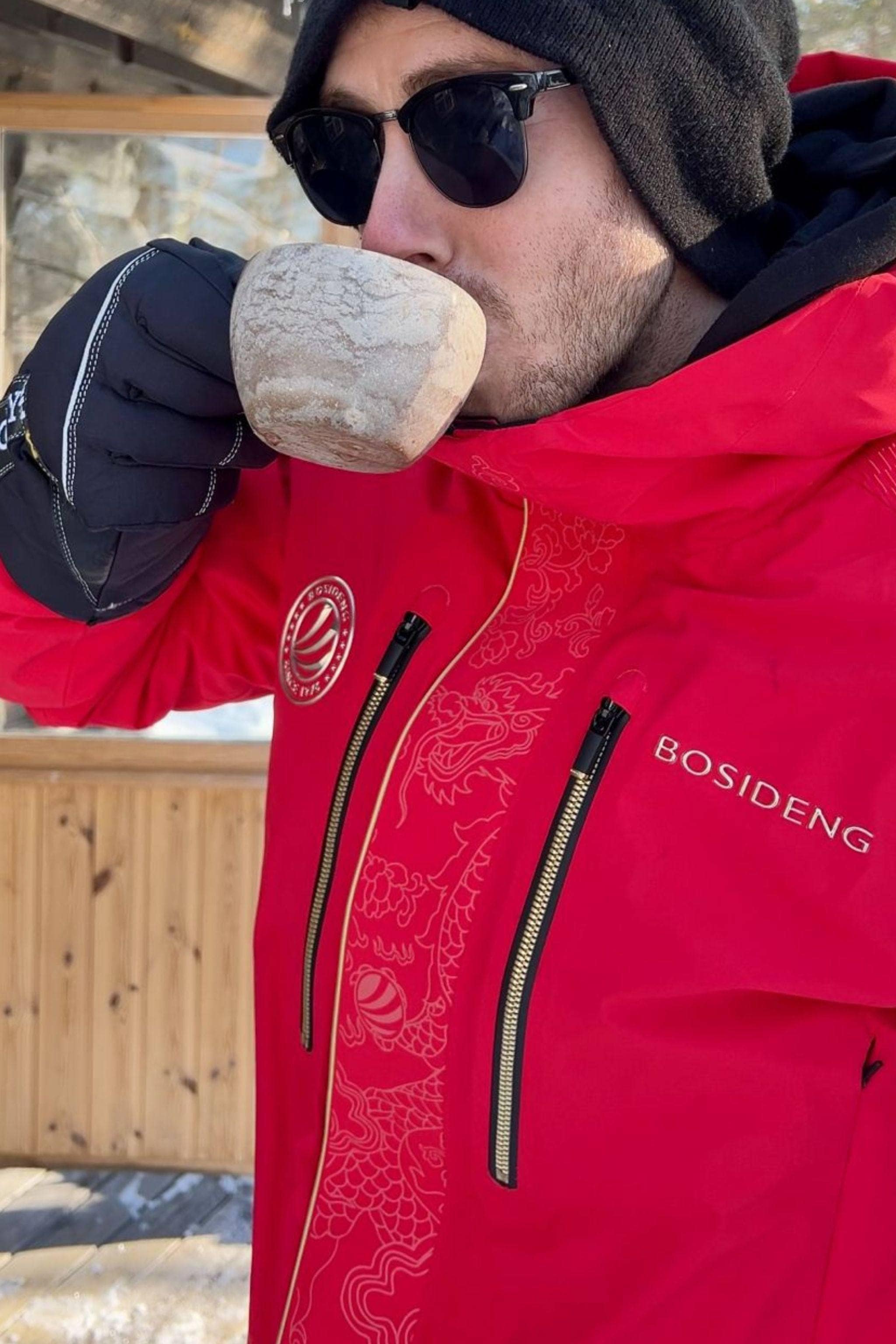 BOSIDENG 2023 Premium Goose Down Dragon Ski Jacket