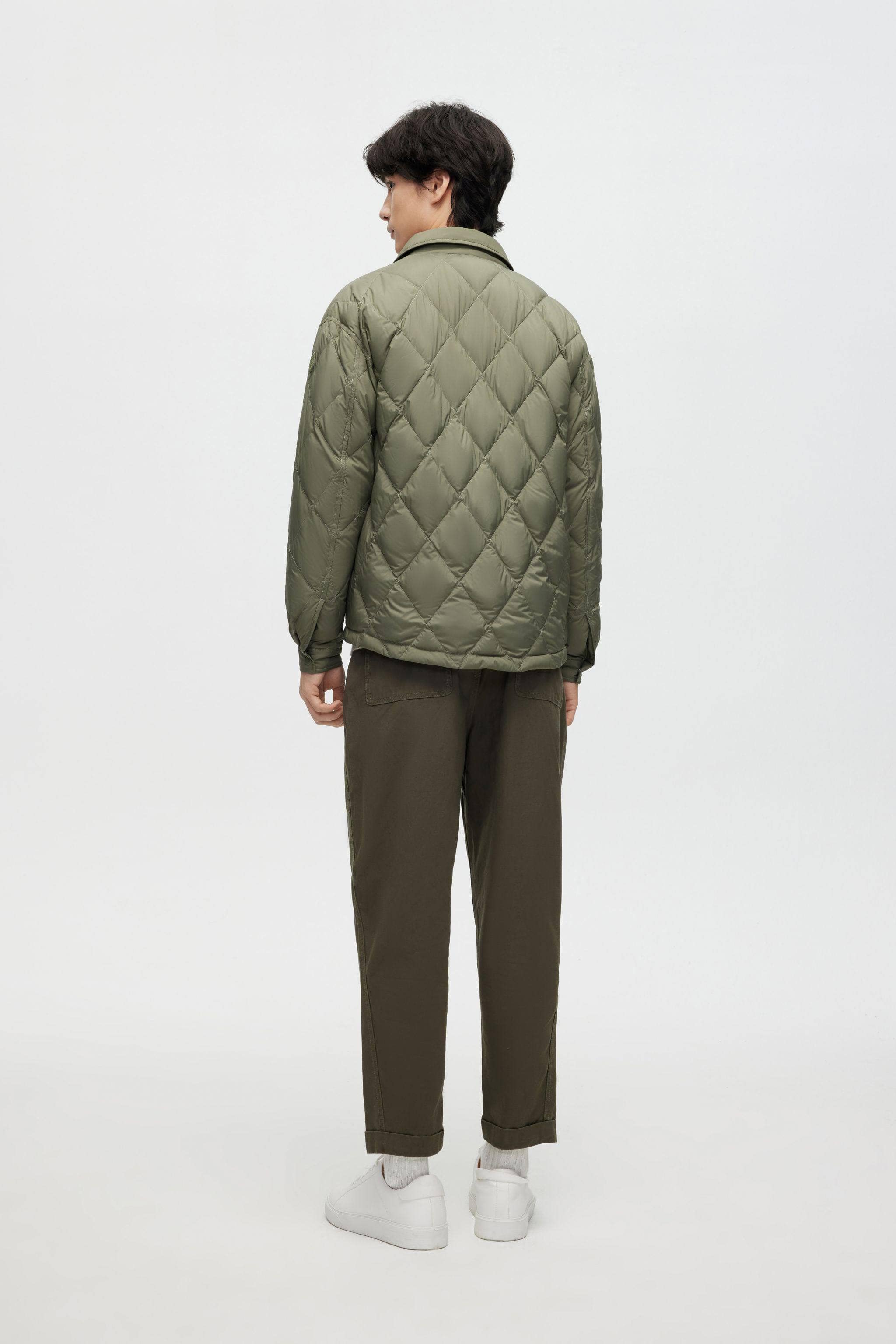 BOSIDENG 2023 Quilted Down Shacket Jacket