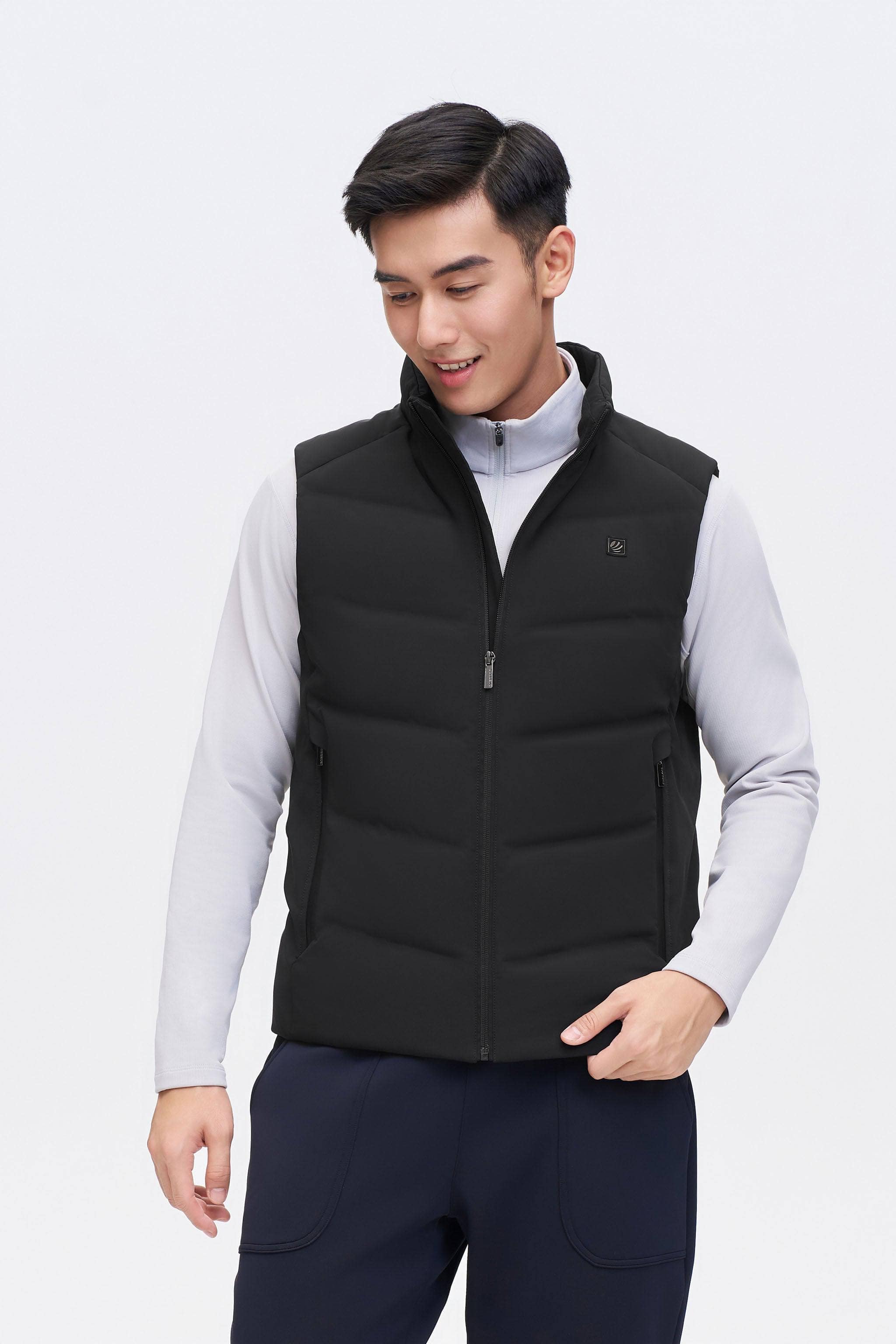 Men's Goose Down Smart Gilet 4101 — The Gilet blends optimal warmth and style with 700+ fill goose down in Black, sizes XS–XXXL; windproof