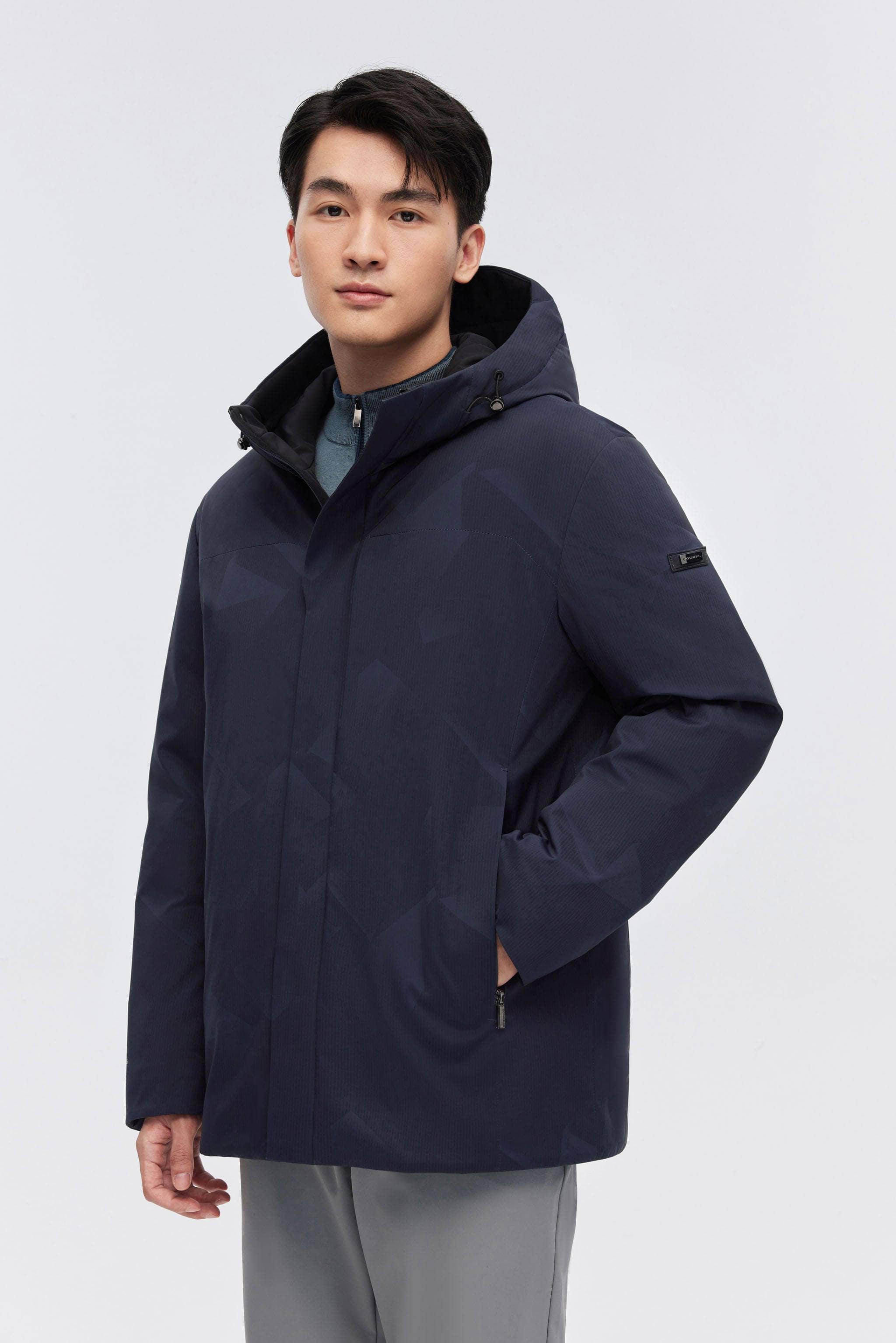 BOSIDENG 2023 Men's Classic Business Goose Down Windbreaker S / Blakeney Navy
