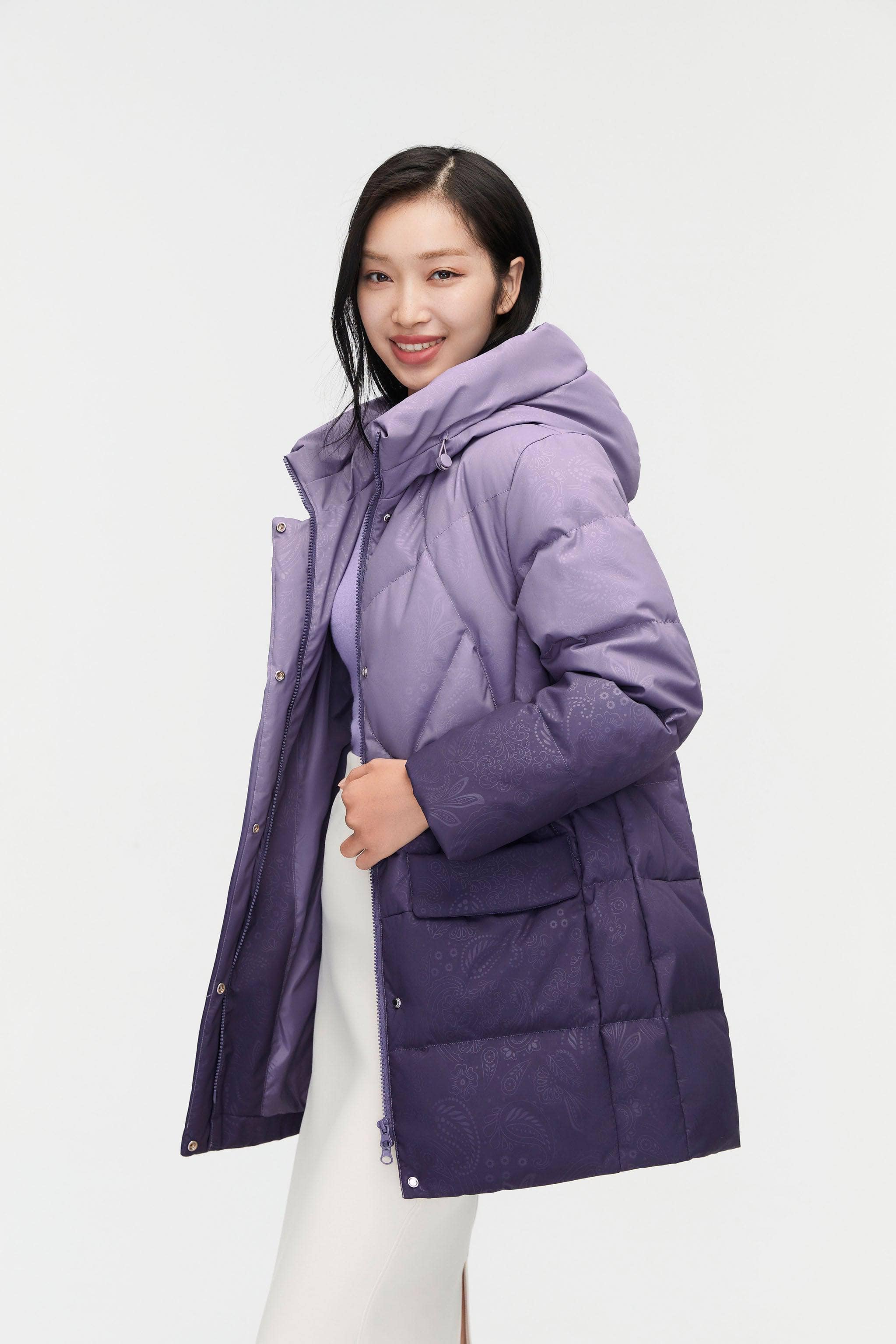 BOSIDENG 2023 Women‘s Classic Casual Down Parka 5122