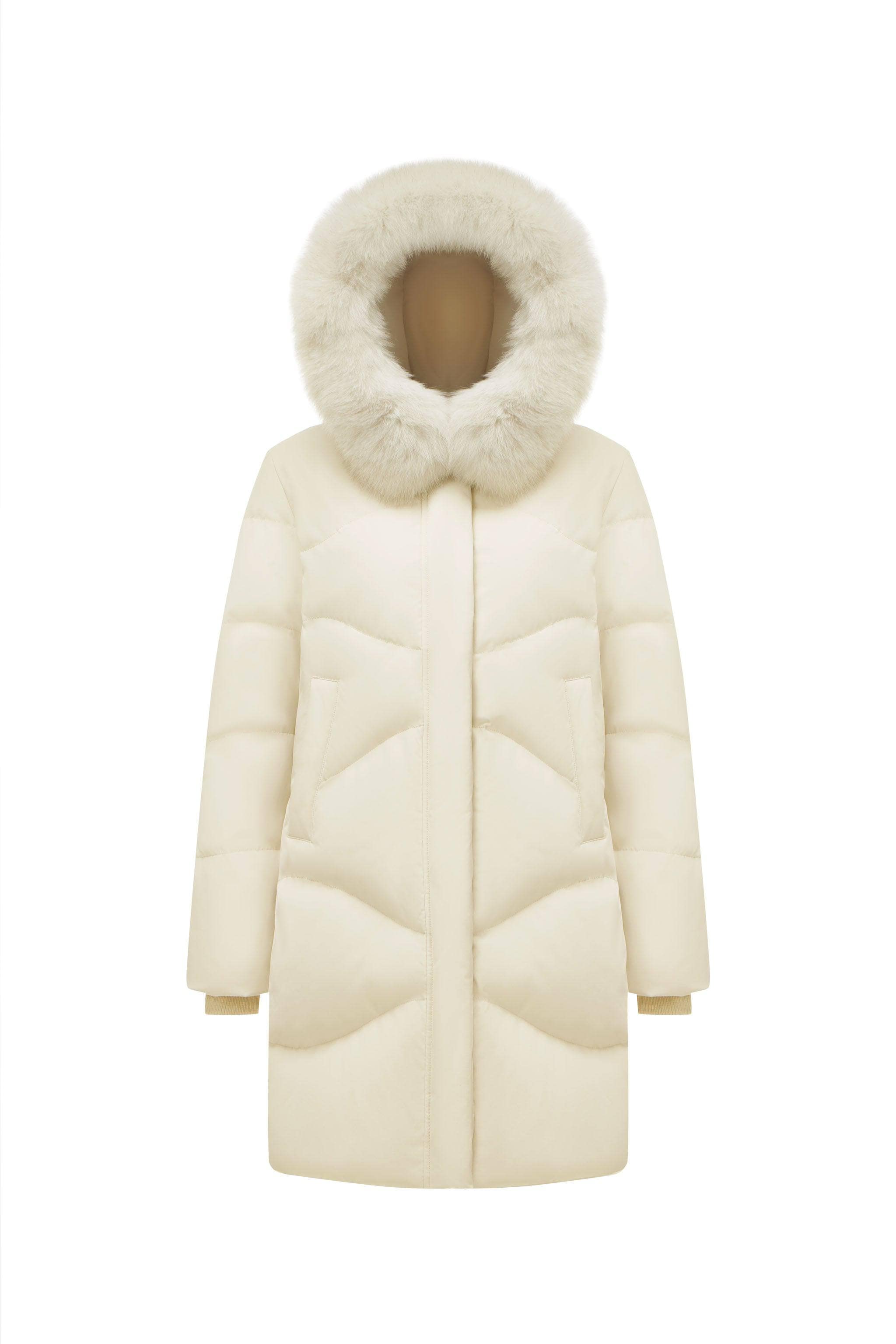 Women's Classic Casual Down Parka with Fur 5126 — Experience unparalleled warmth and luxury with our premium duck — view 12; windproof