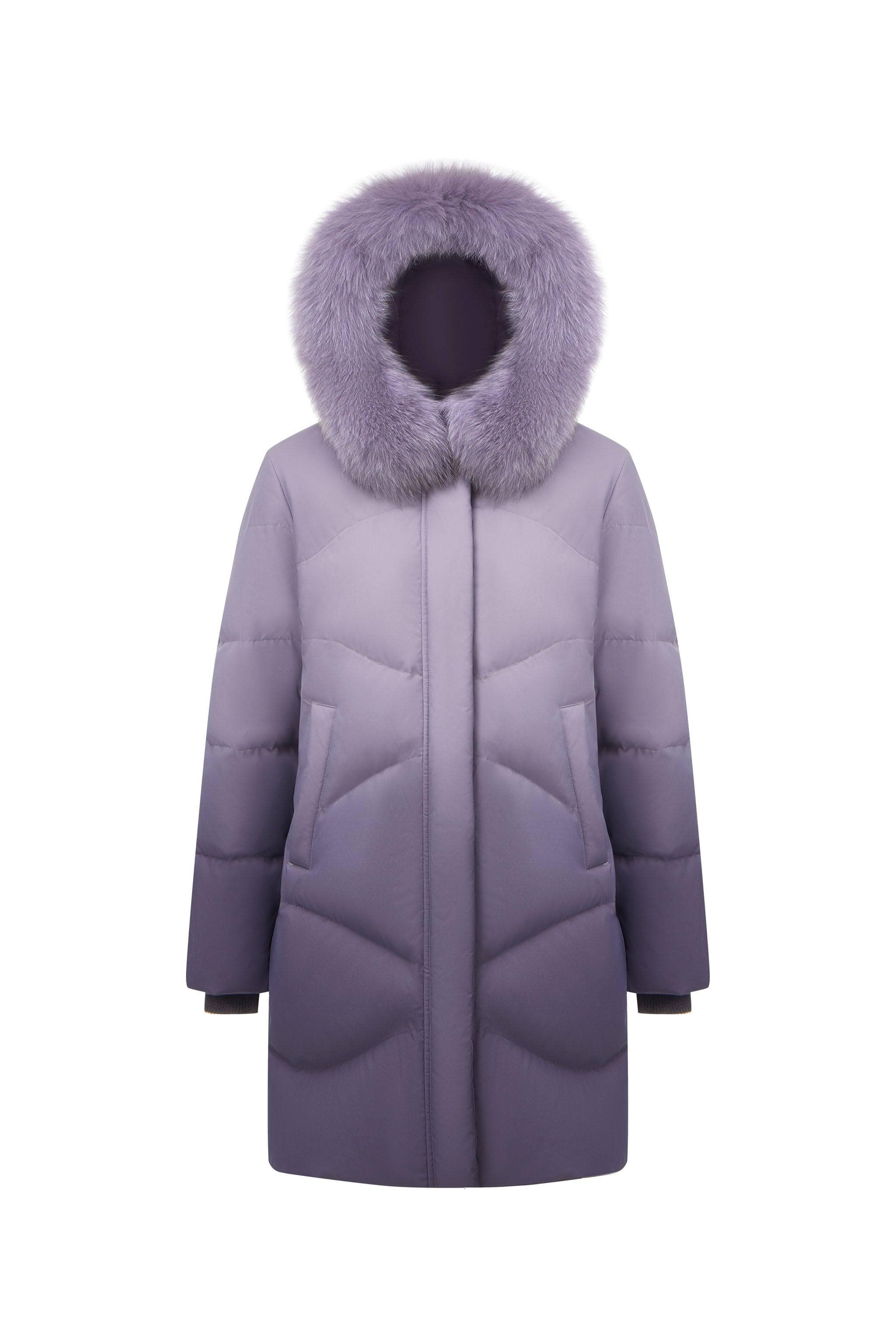Women's Classic Casual Down Parka with Fur 5126 — Experience unparalleled warmth and luxury with our premium duck — view 18; windproof