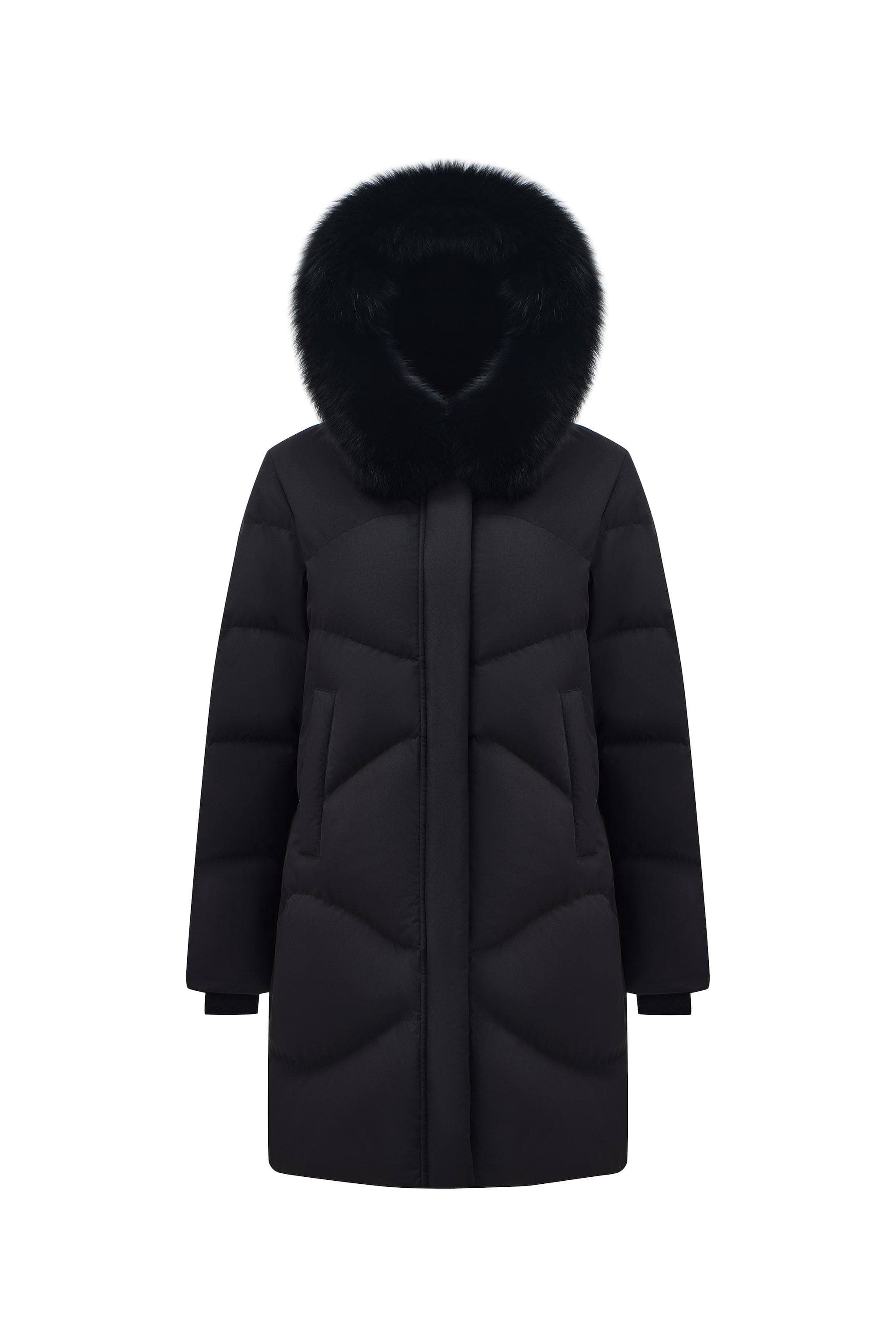 Women's Classic Casual Down Parka with Fur 5126 — Experience unparalleled warmth and luxury with our premium duck — view 5; windproof