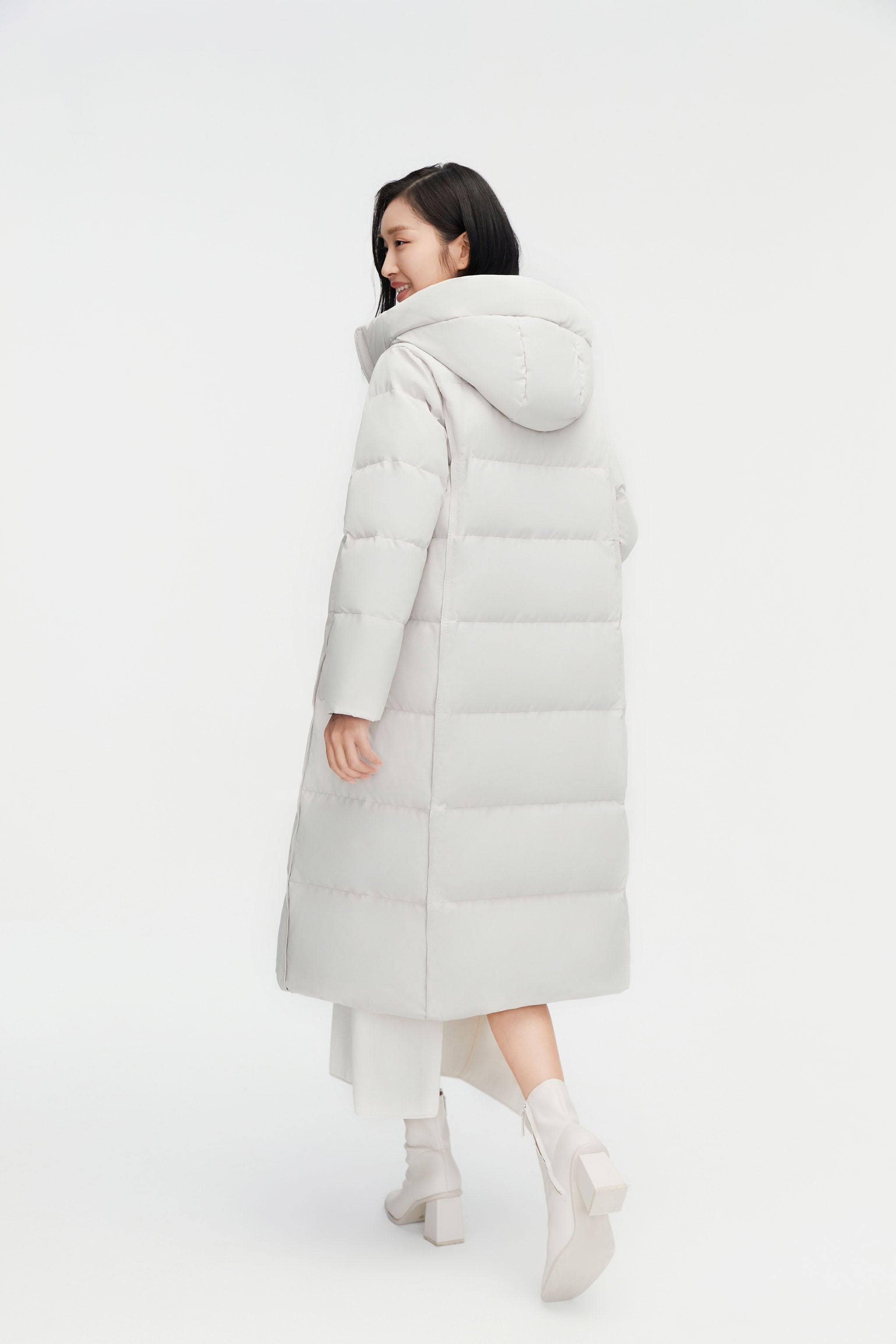 BOSIDENG 2023 Women's Classic Casual Full Length Down Coat 5176